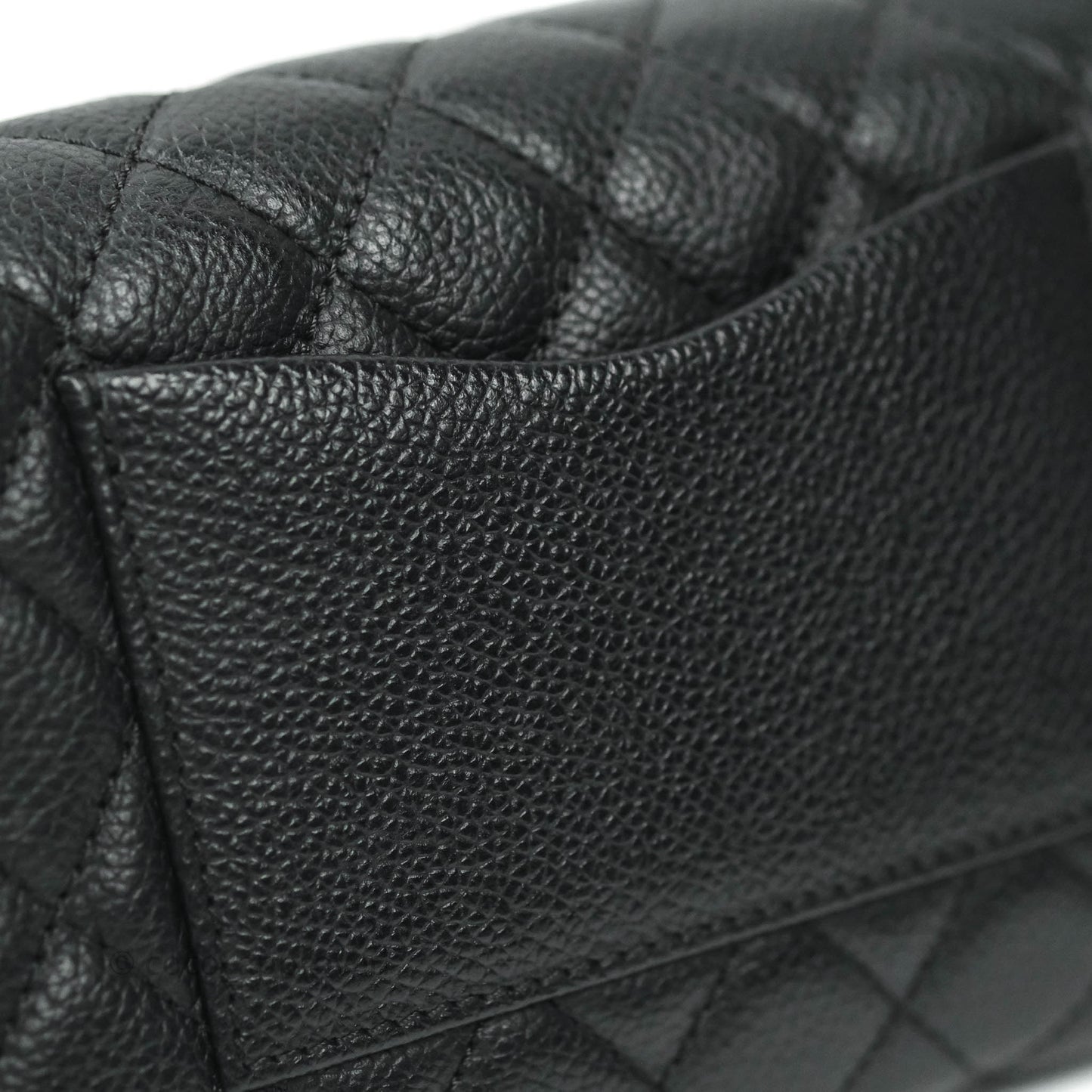 Chanel Reissue Quilted Caviar Belt Bag Black Silver Hardware