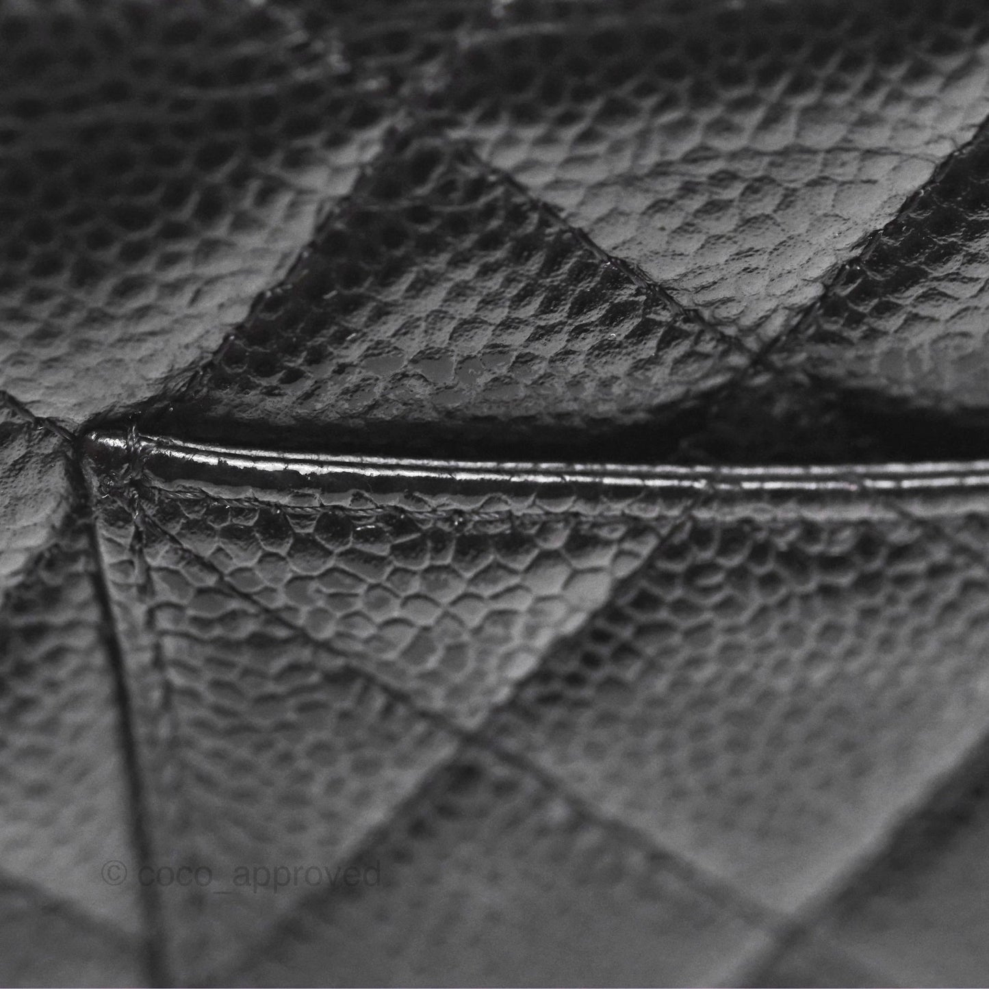 Chanel Quilted Classic Wallet On Chain WOC Black Caviar Gold Hardware