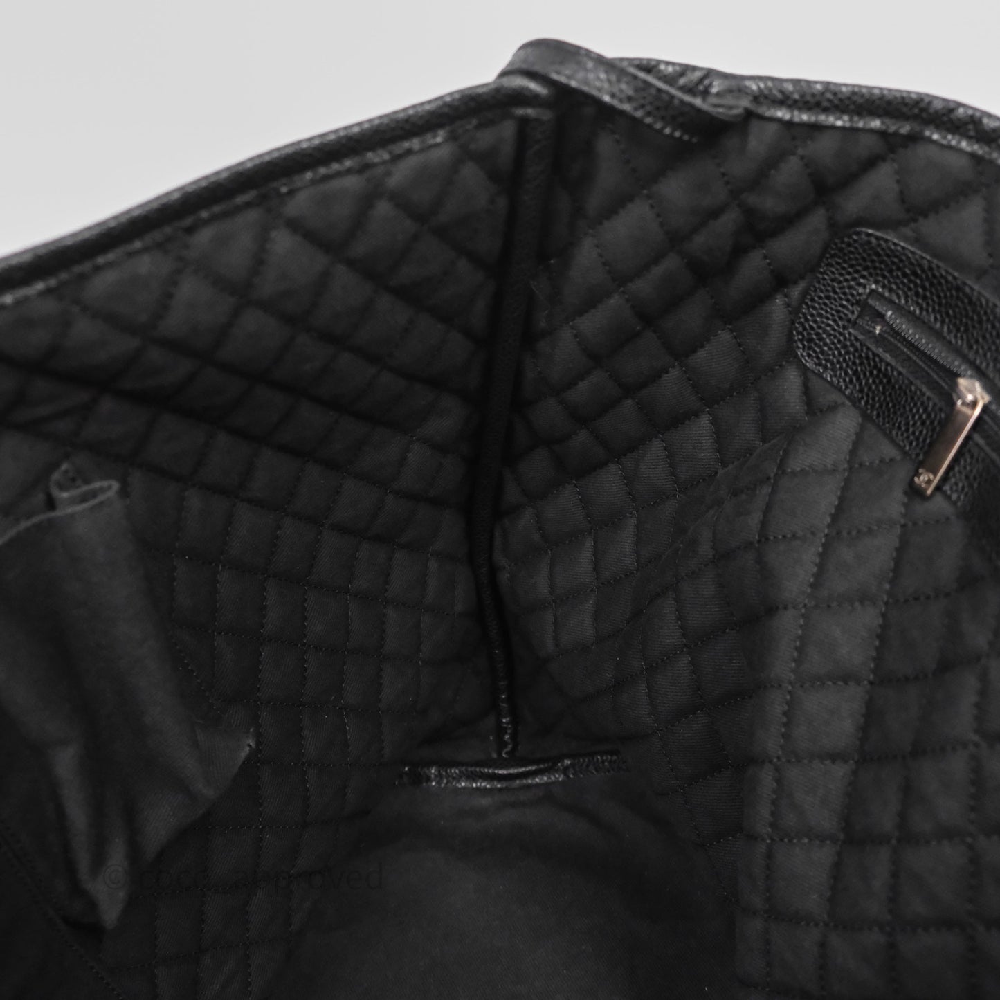Chanel CC Print Logo Tote Bag Black
