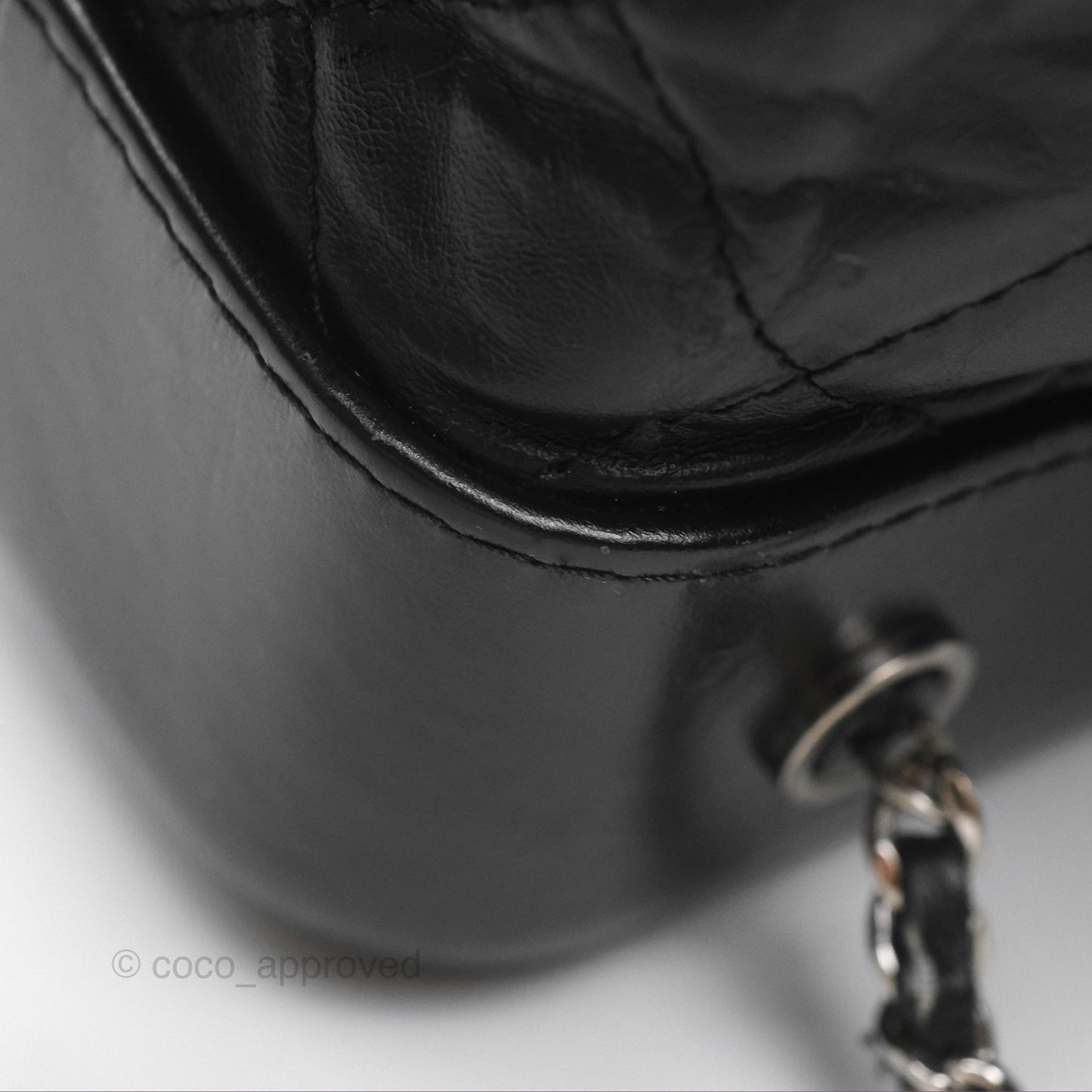 Chanel Medium Gabrielle Backpack Black Aged Calfskin