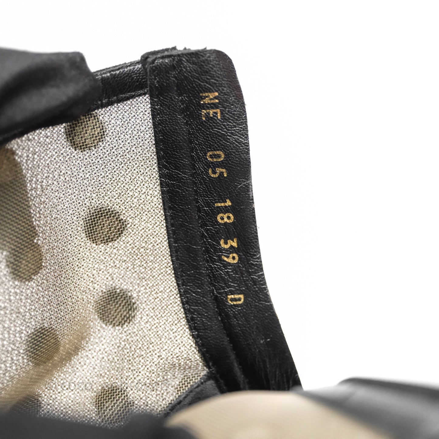 Christian Dior Mesh Polka-Dot Boots Black Size 39