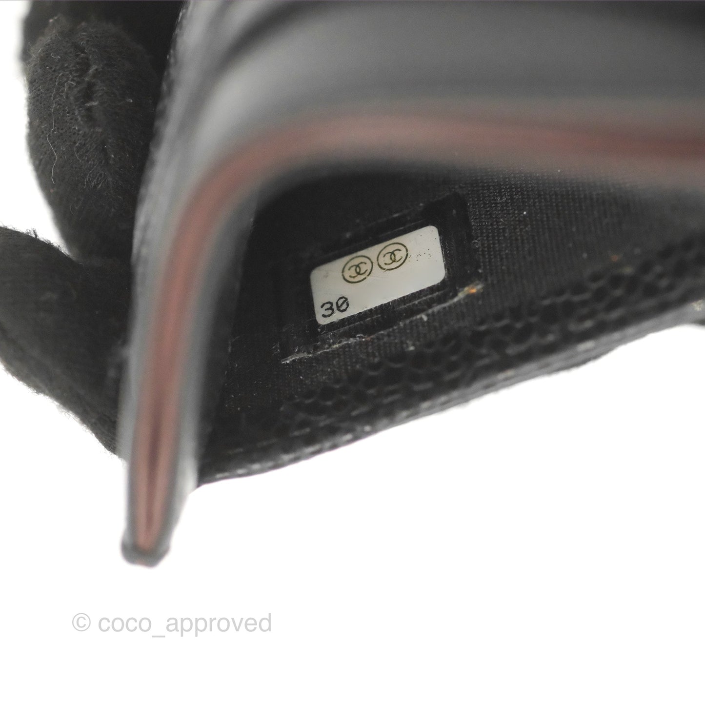 Chanel Classic Flat Card Holder Black Caviar Gold Hardware
