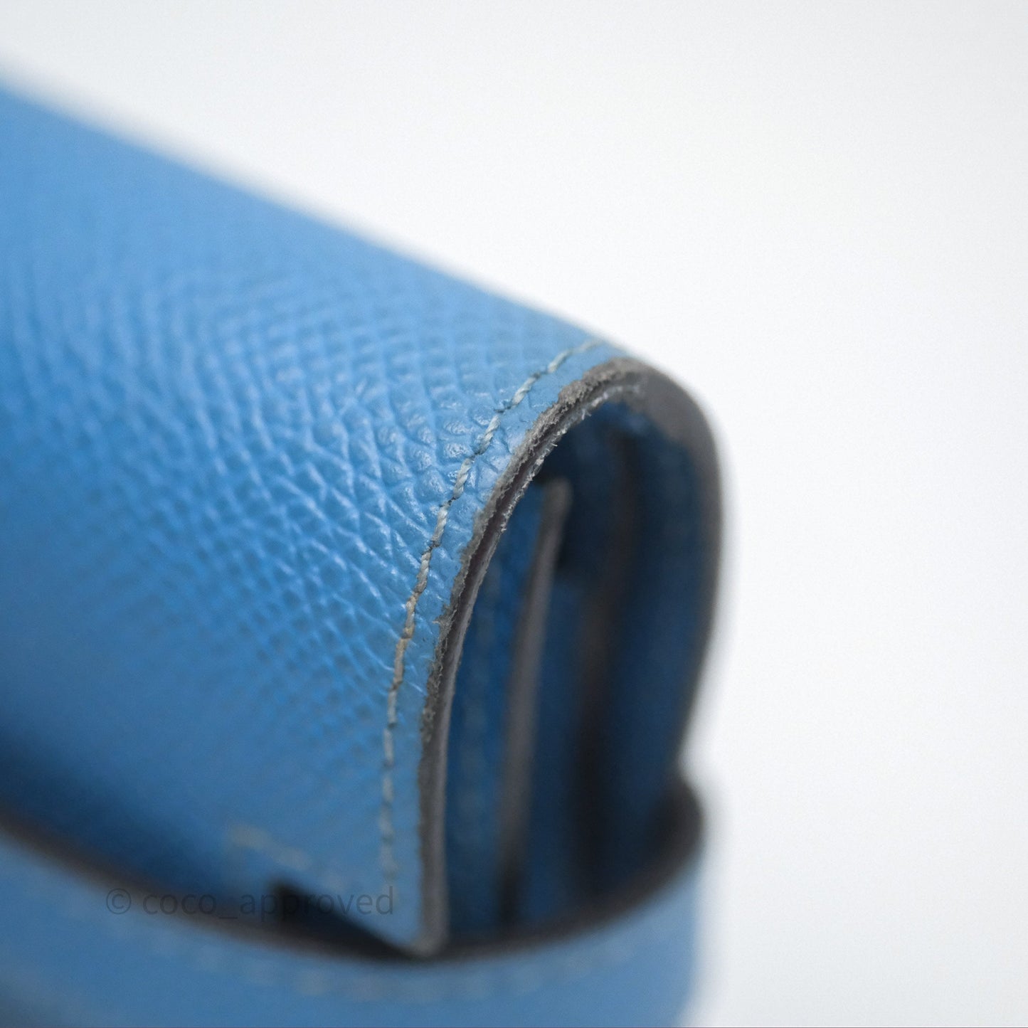 Hermès Kelly Depliant Wallet Blue Epsom Gold Hardware