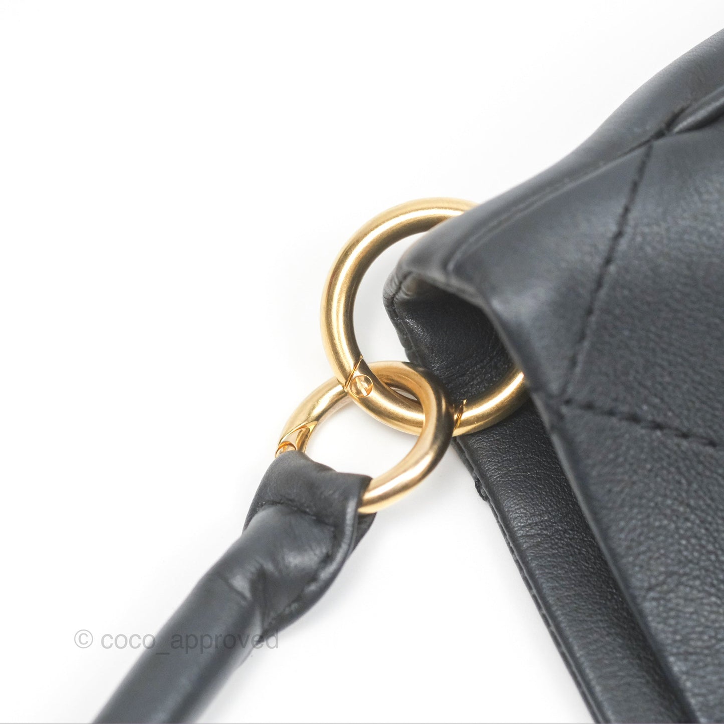 Chanel Large Hobo Tote Lambskin Black Aged Gold Hardware