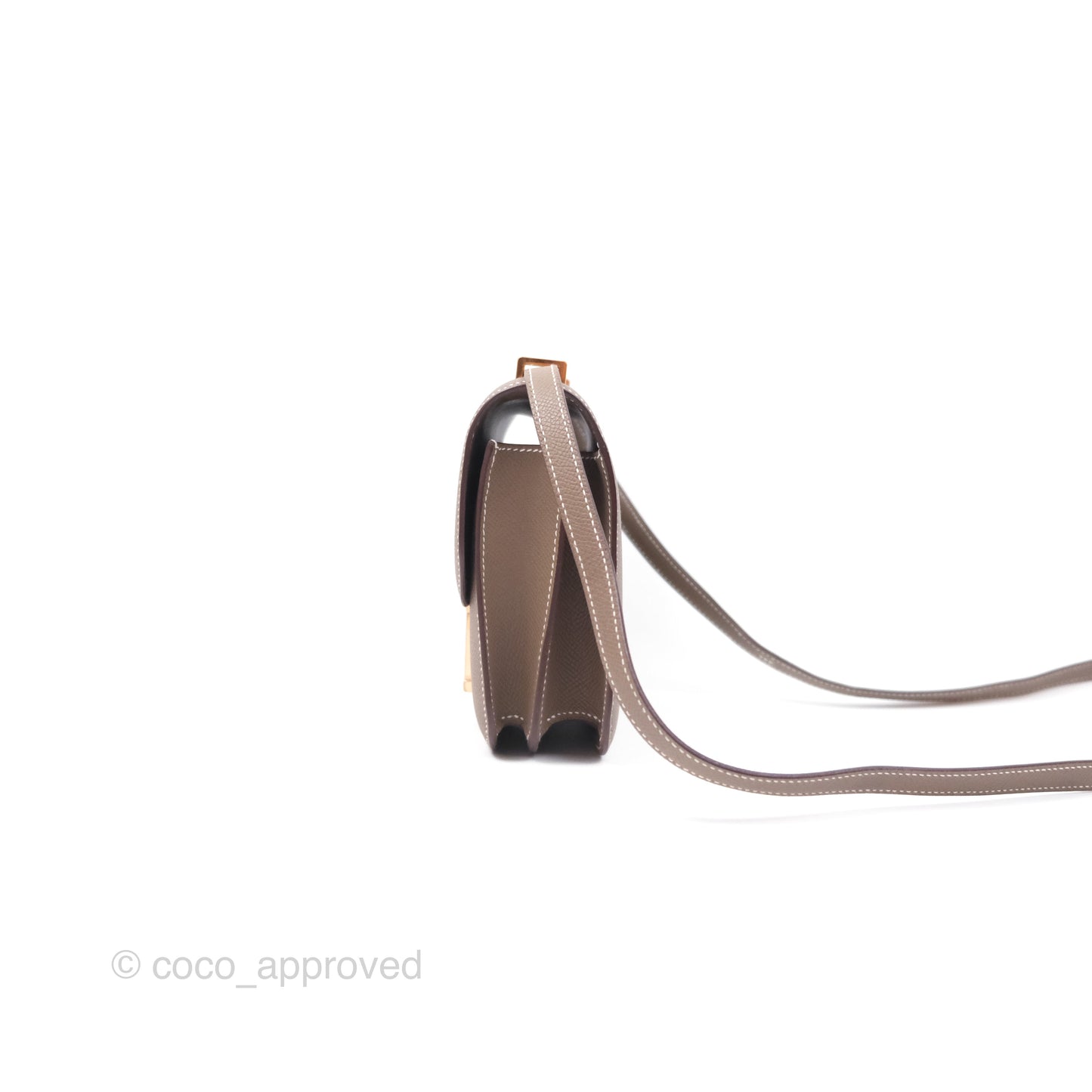 Hermès Constance Mini 18cm Mirror Etoupe 18 Epsom Rose Gold Hardware