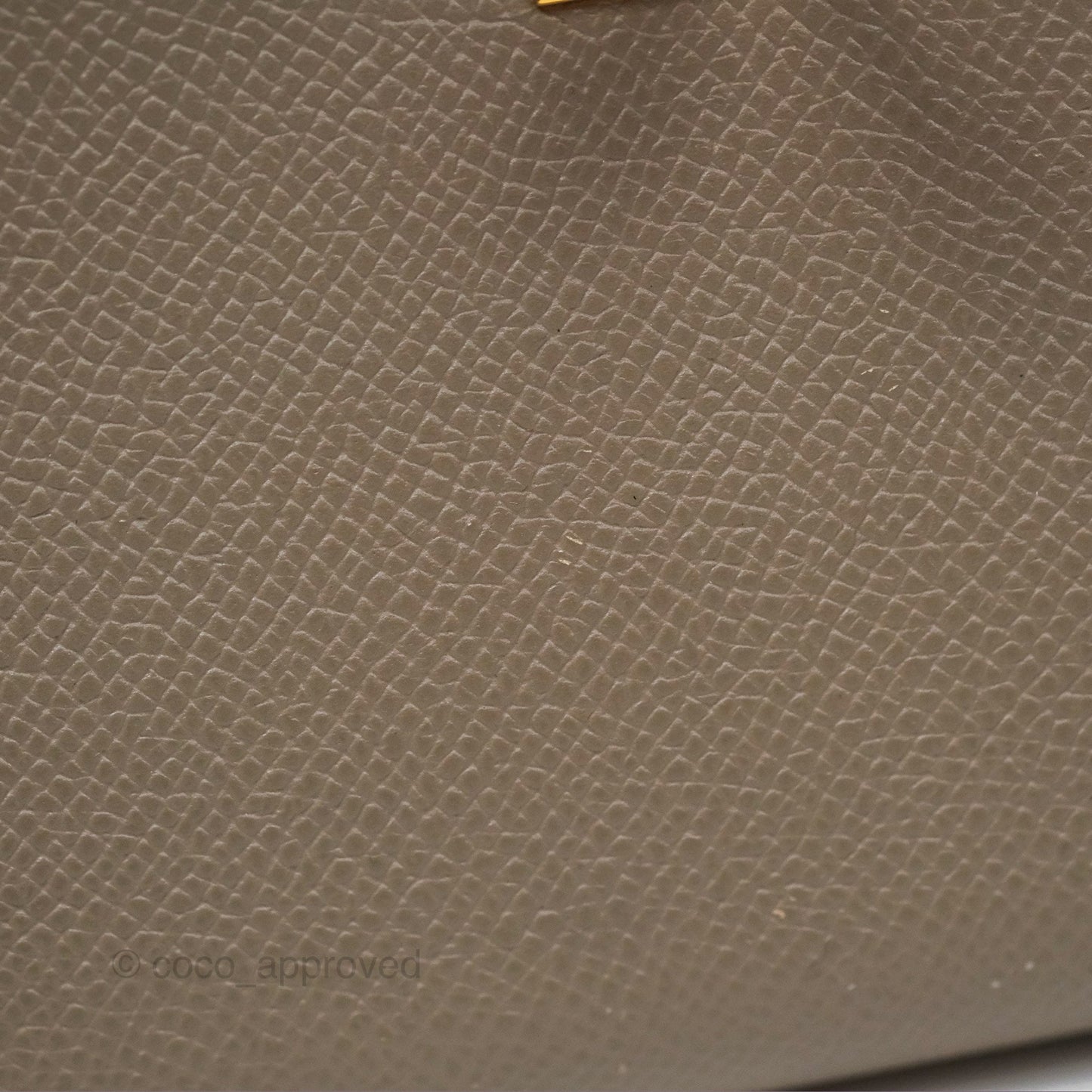 Hermès Kelly Wallet Gris Asphalte M8 Epsom Gold Hardware