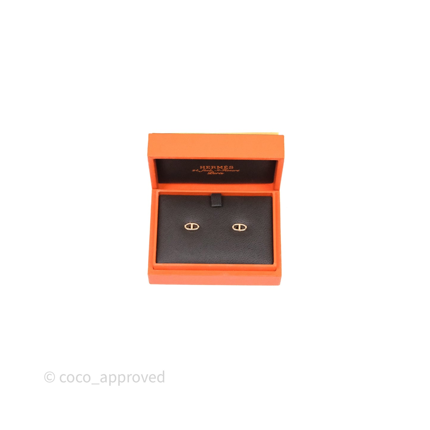 Hermès Chaine d'Ancre Earrings Rose Gold