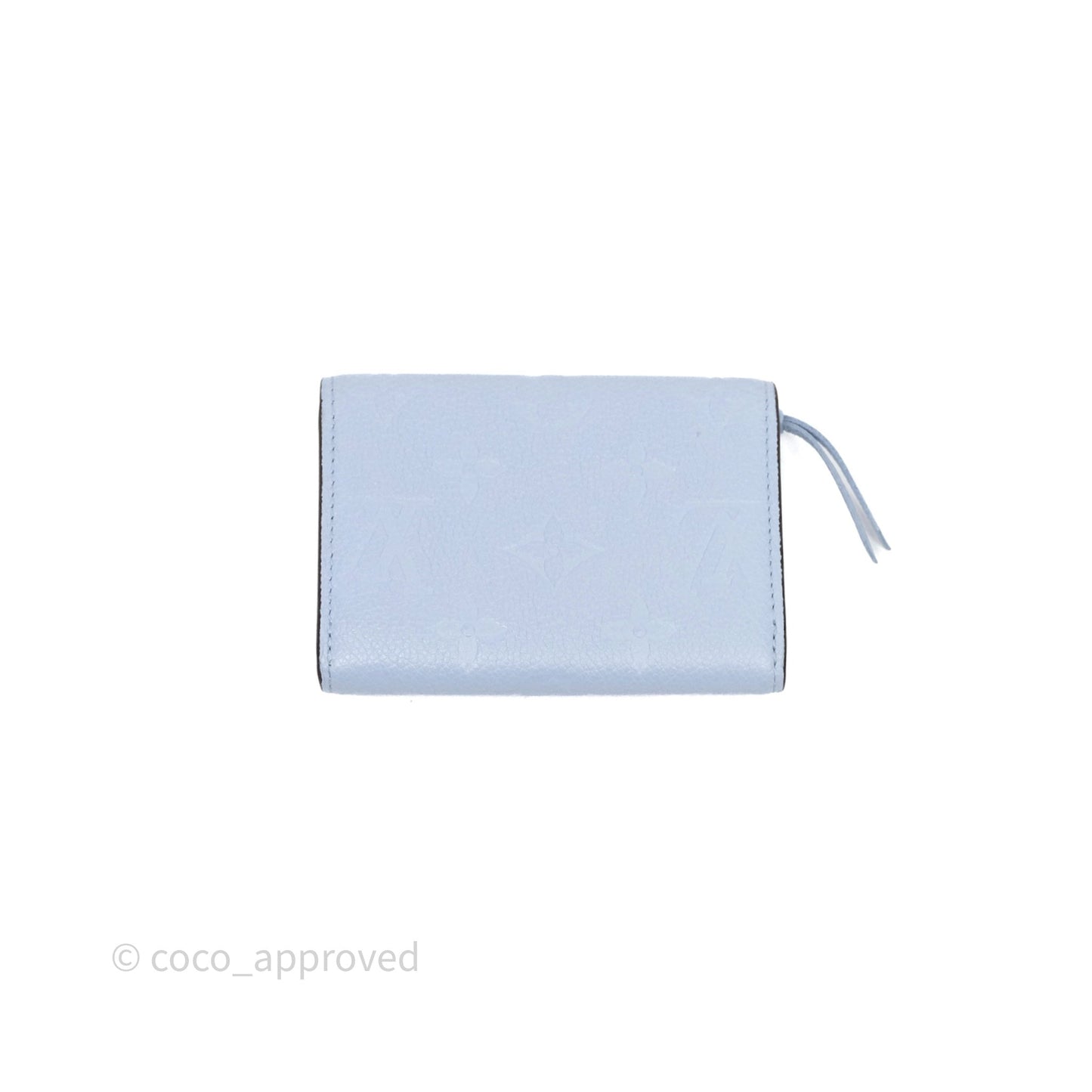 Louis Vuitton Rosali Coin Purse Empreinte Bleu Nuage Gold Hardware