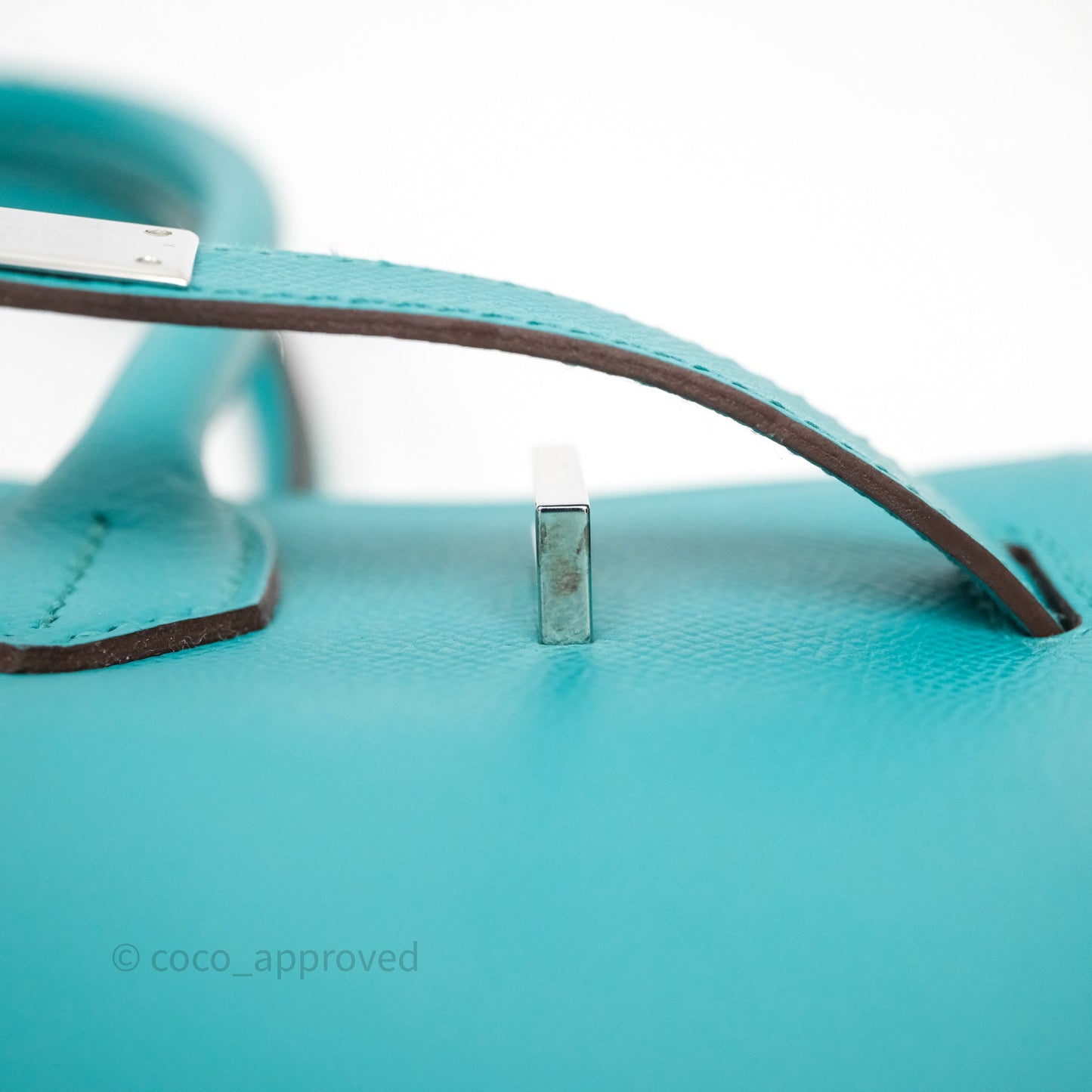 Hermès Birkin 30 Retourne Vert Verone U1 Epsom Palladium Hardware