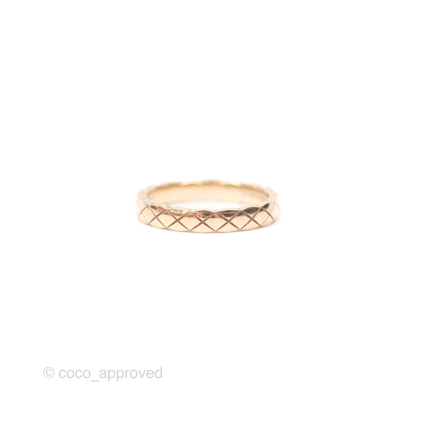 Chanel Coco Crush Ring 18K Beige Gold Size 52