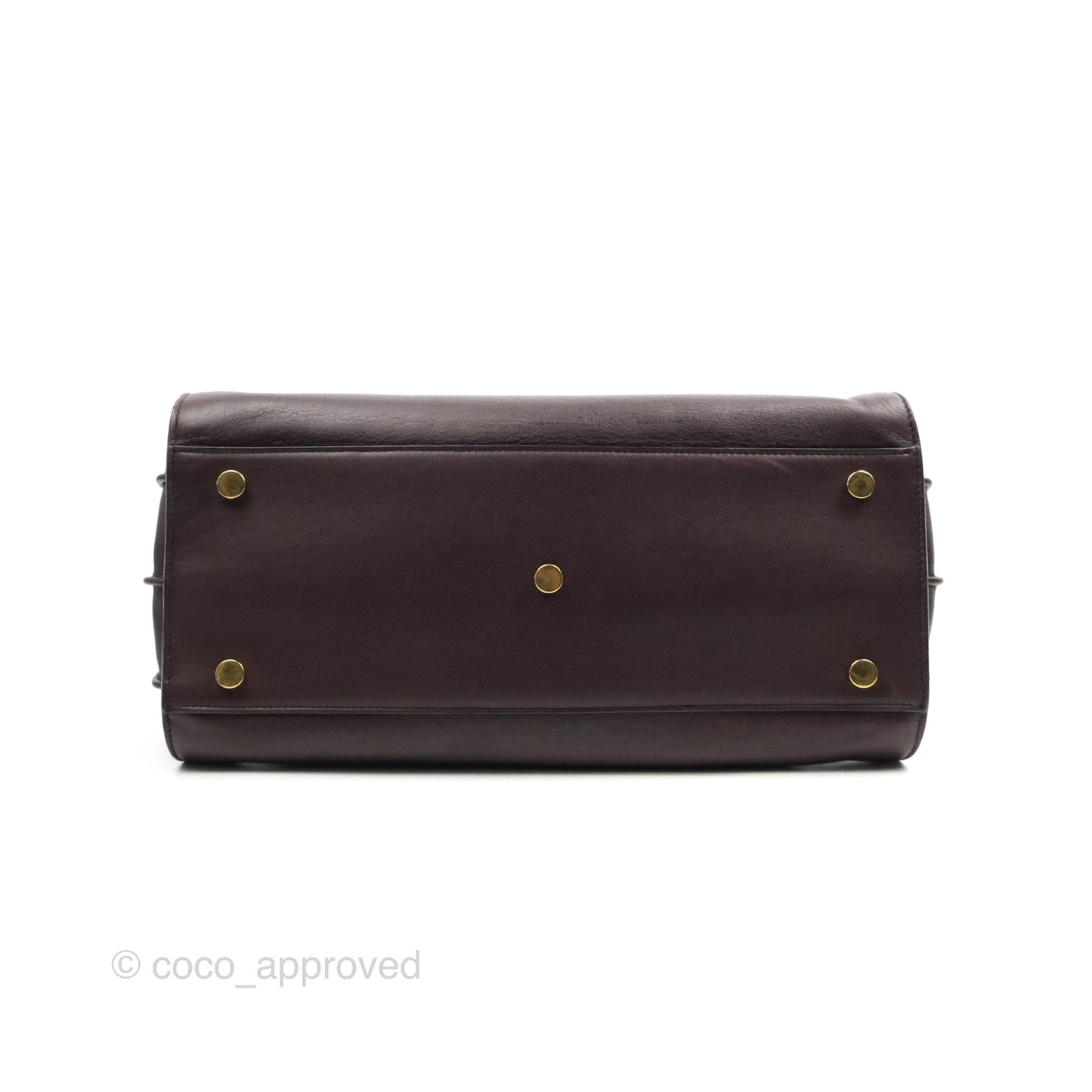 Saint Laurent Classic Sac De Jour Small Burgundy Smooth Calfskin Gold Hardware