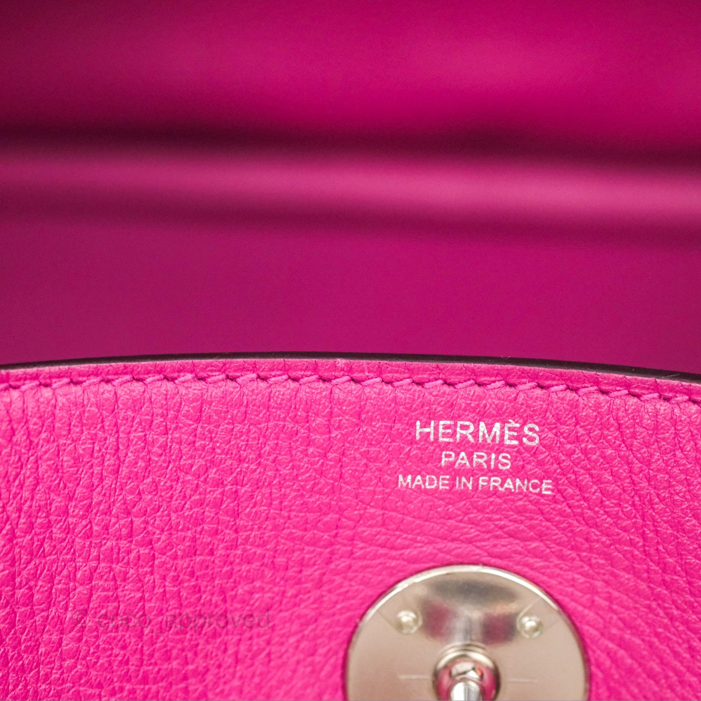 Hermès Lindy 26 Rose Pourpre Evercolor Palladium Hardware