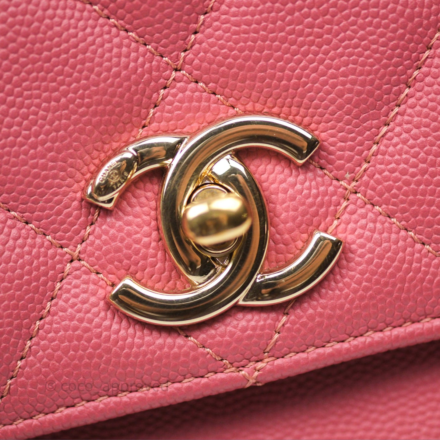 Chanel Quilted Medium Business Affinity Flap Rose Pink Caviar Gold Hardware
