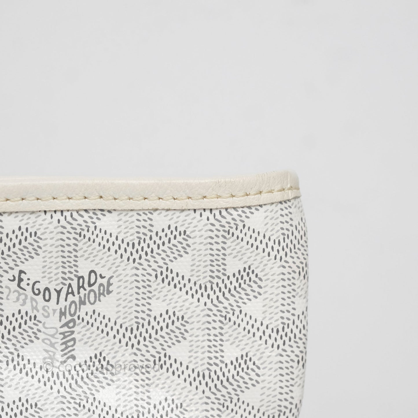 Goyard St Louis Tote PM White