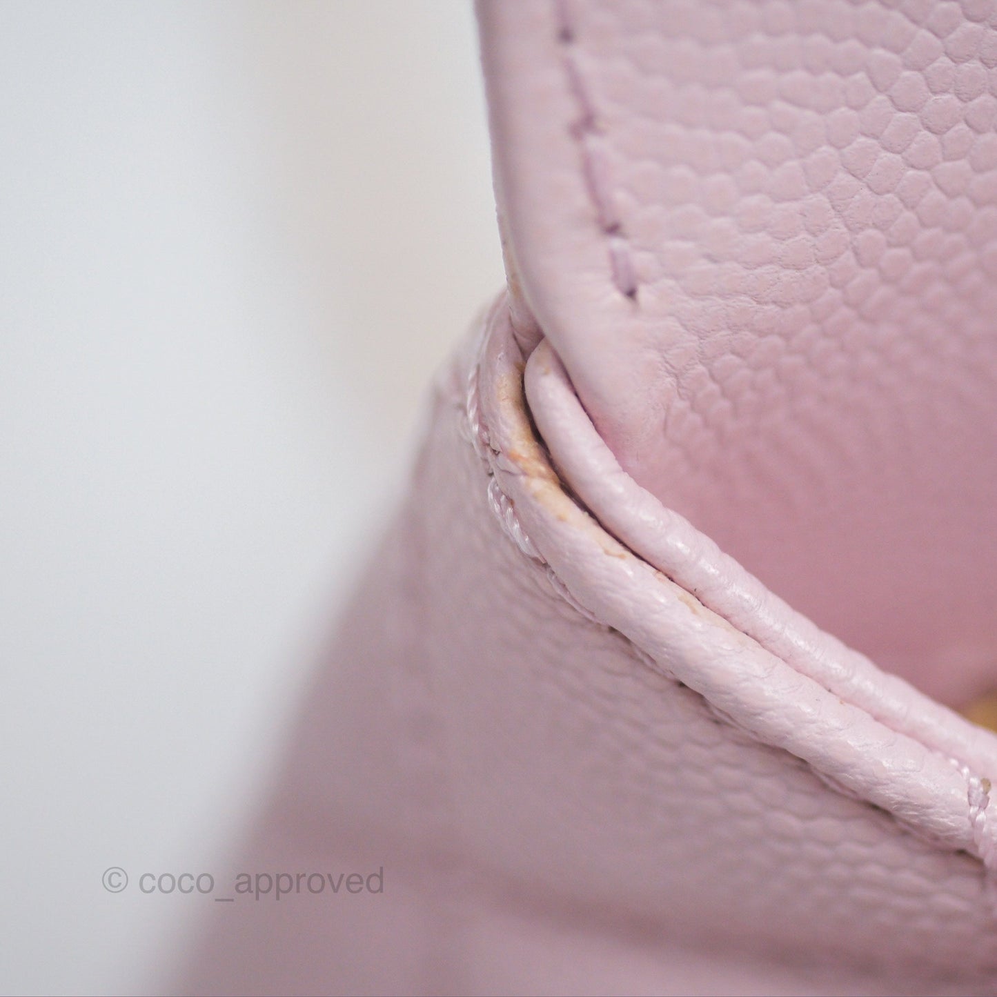Chanel Small Coco Handle Light Pink Caviar Gold Hardware