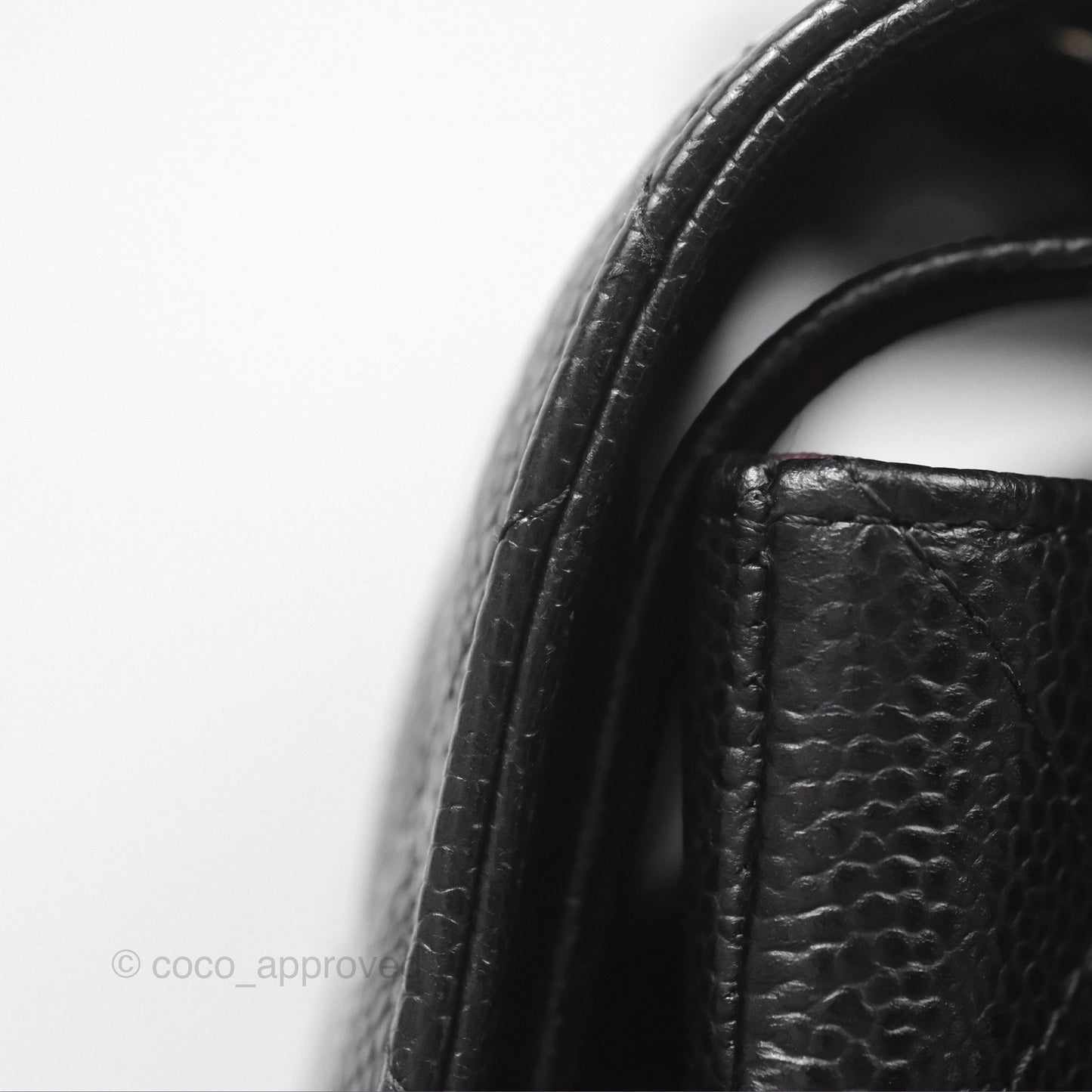 Chanel Jumbo Double Flap Black Caviar Silver Hardware⁣⁣