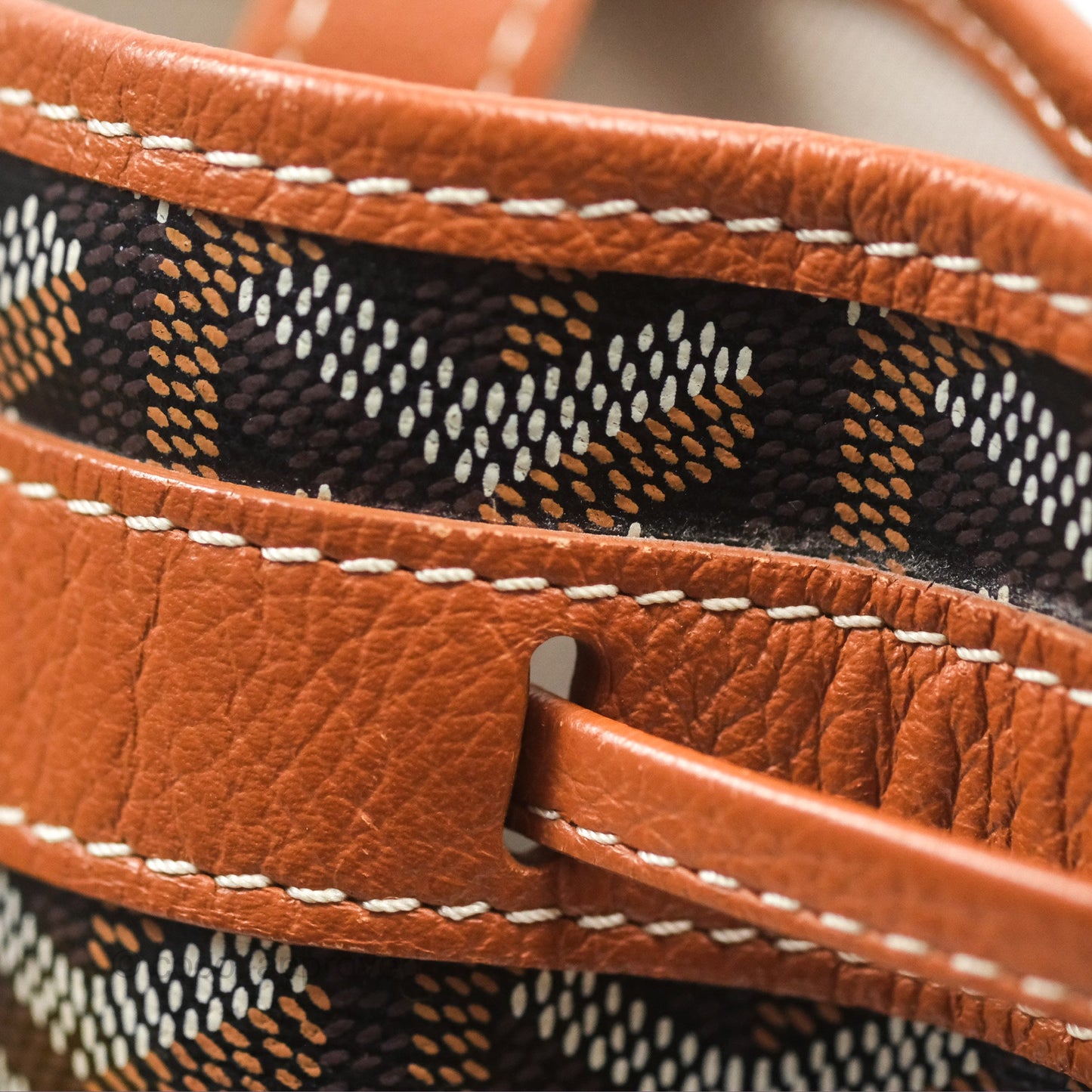 Goyard Petit Flot Bucket Bag Black & Tan Goyardine