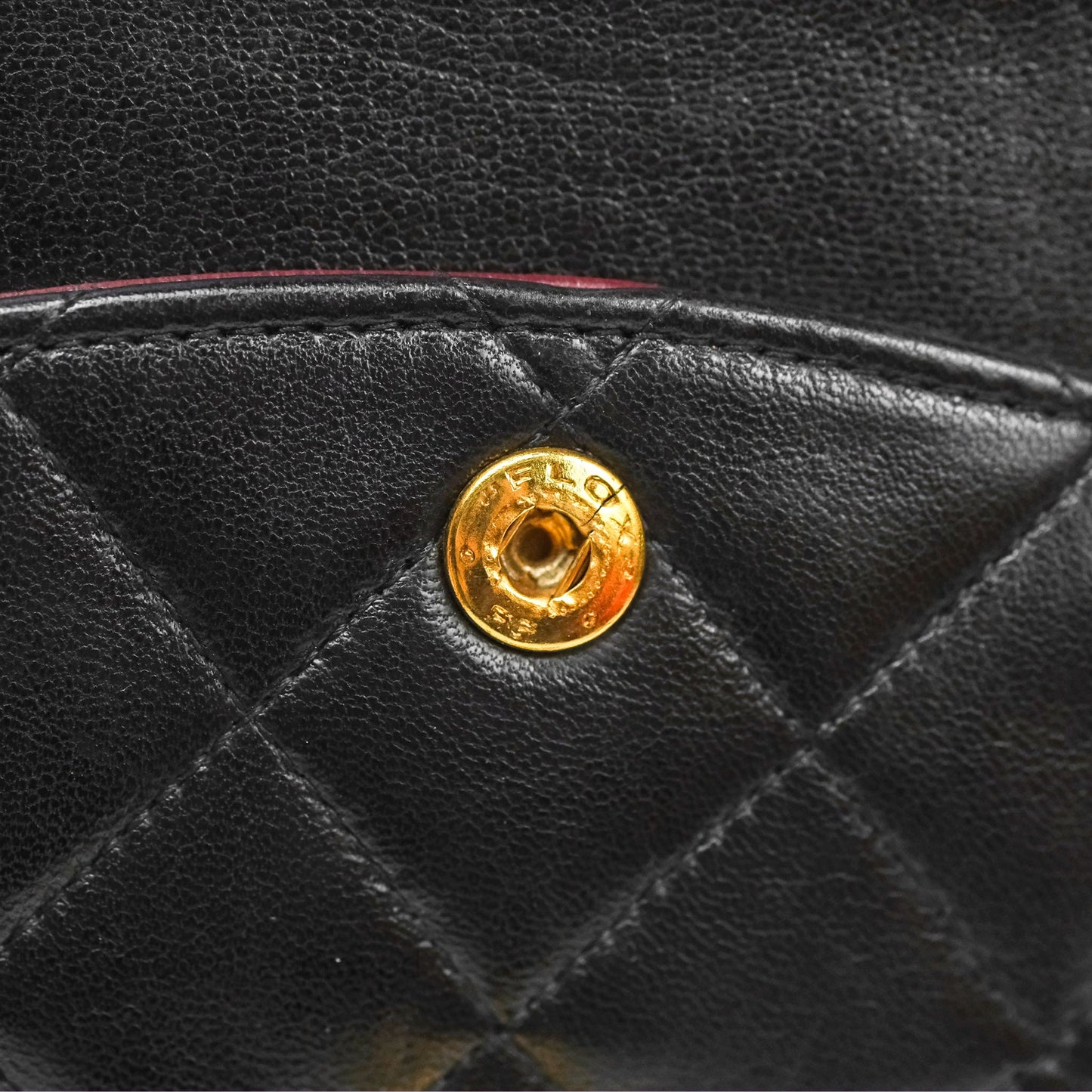 Chanel Vintage Classic Medium Flap Black Lambskin 24K Gold Hardware
