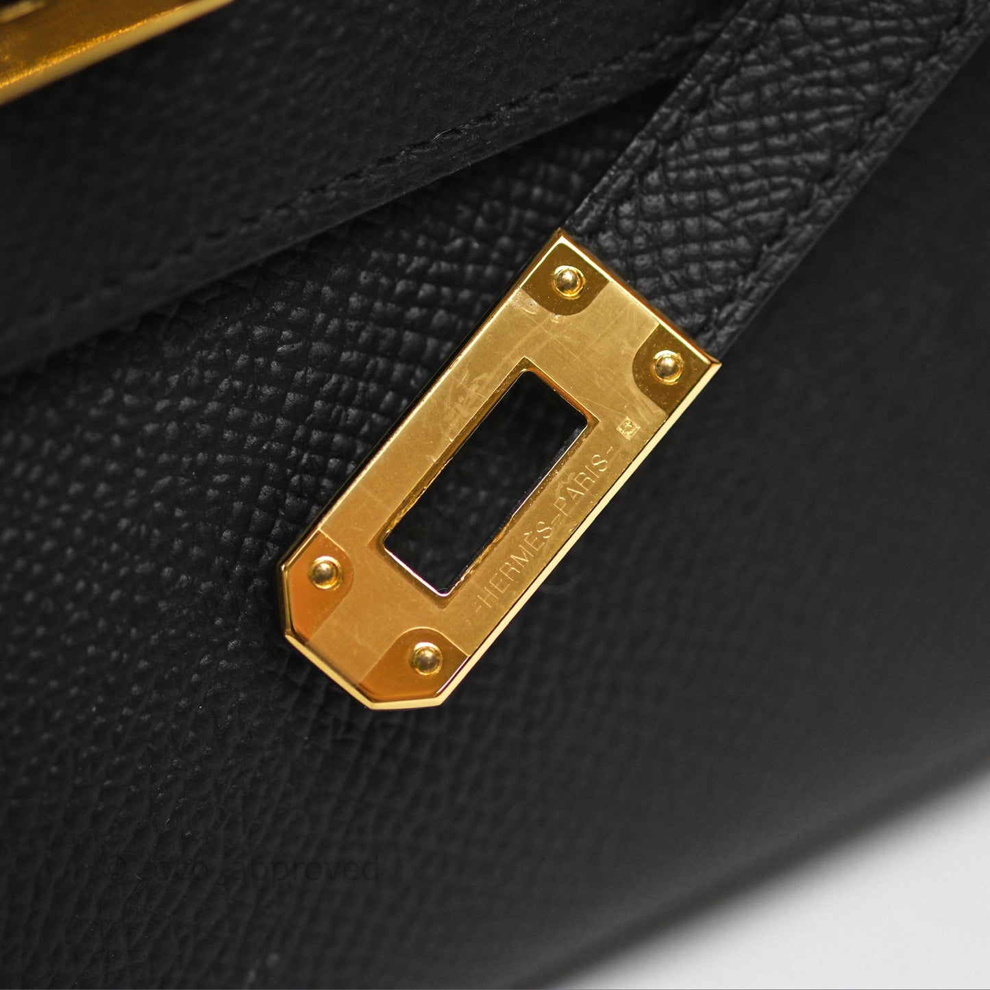 Hermès Kelly To Go Wallet Noir 89 Epsom Gold Hardware