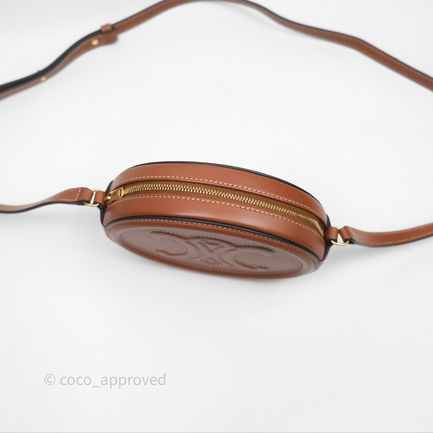 Celine Mini Oval Bag Cuir Triomphe Tan Calfskin