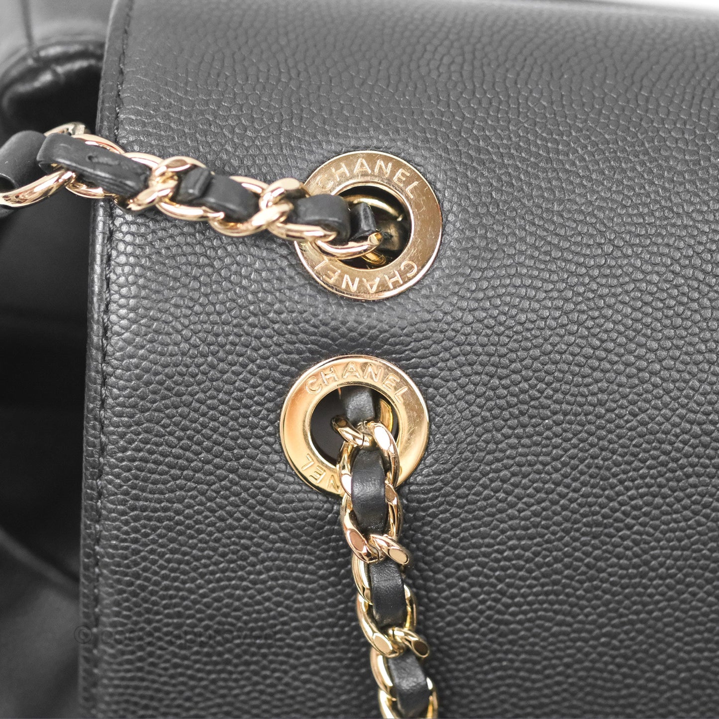 Chanel Quilted Business Affinity Backpack Black Caviar Gold Hardware