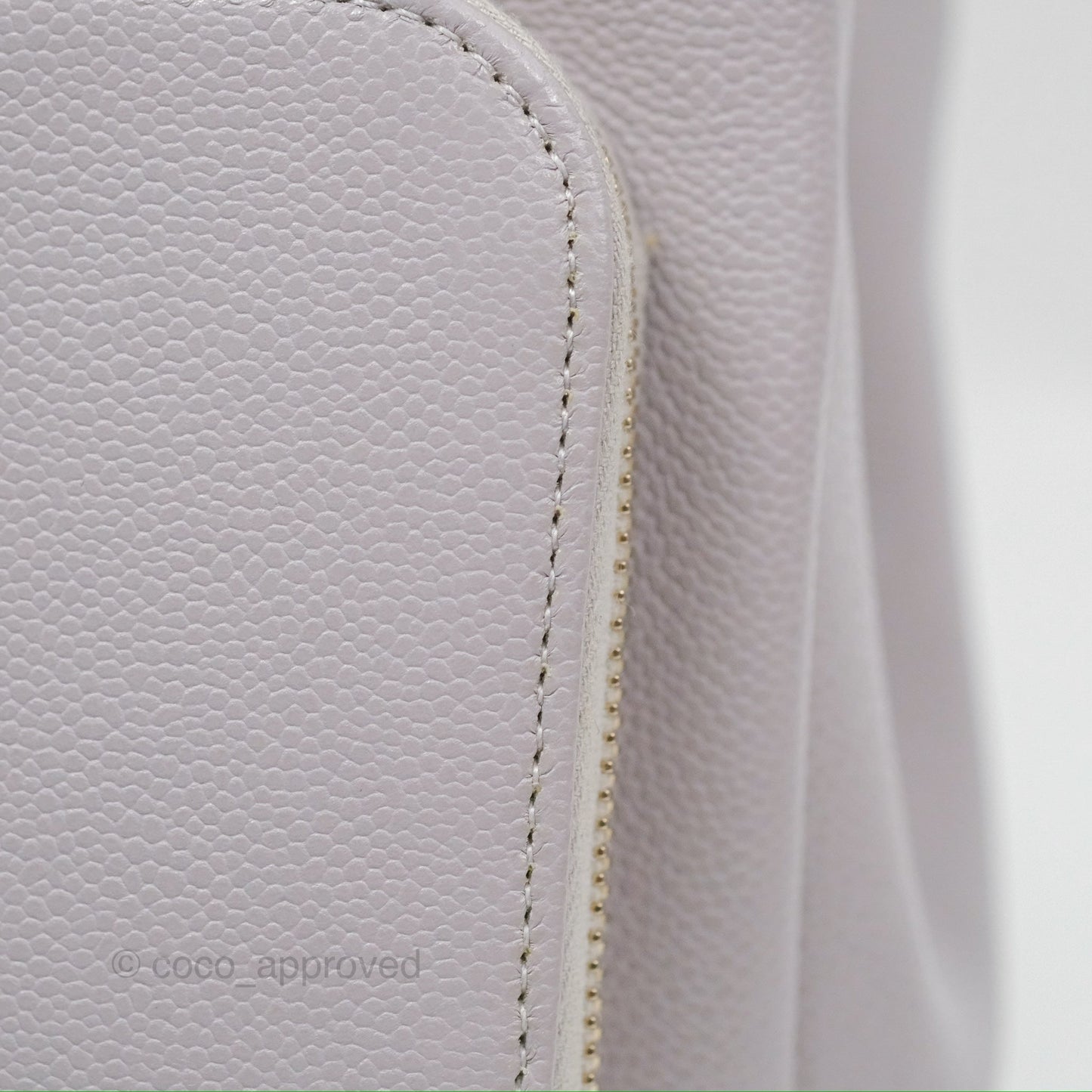 Chanel Quilted Medium Business Affinity Flap Grey Caviar Light Gold Hardware
