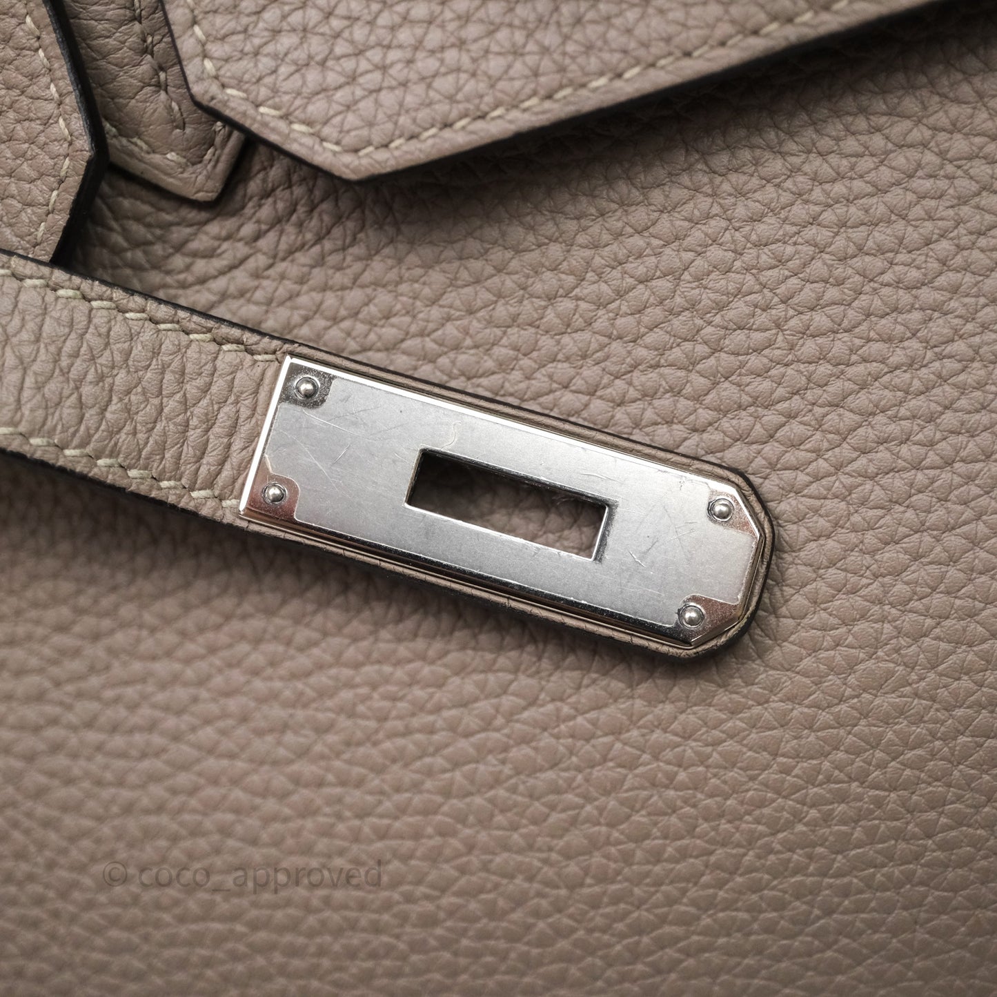Hermès Birkin 30 Gris Asphalt M8 Togo Palladium Hardware