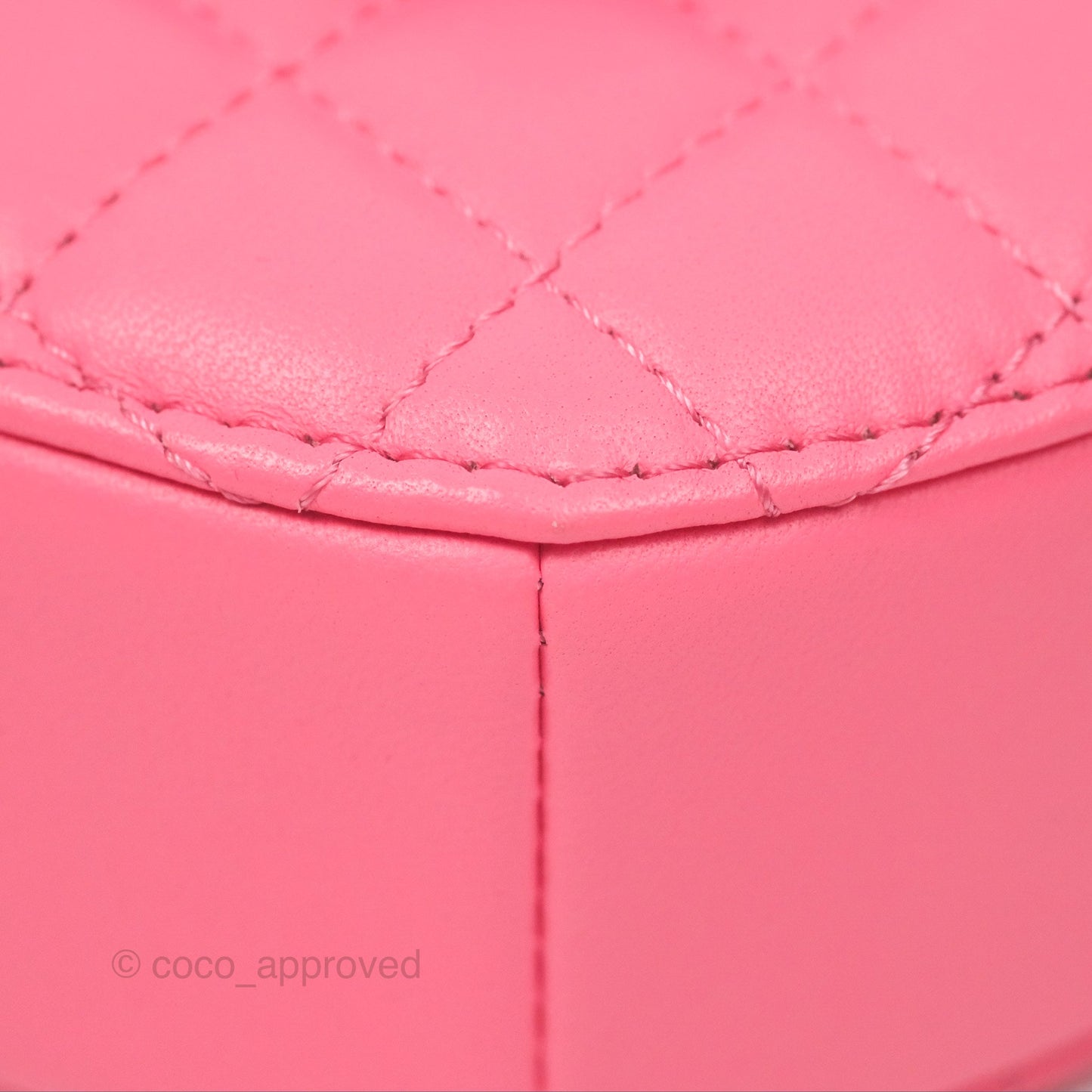 Chanel Large Heart Bag Pink Lambskin Gold Hardware 22S