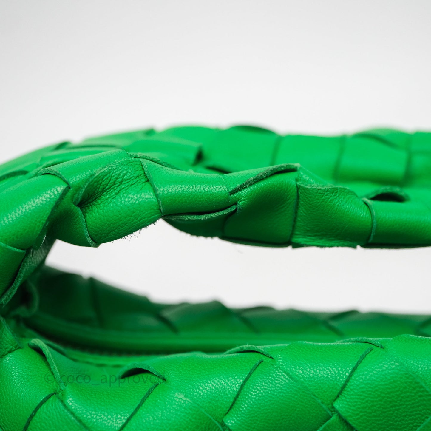 Bottega Veneta Mini Jodie Bag Green Intrecciato Lambskin