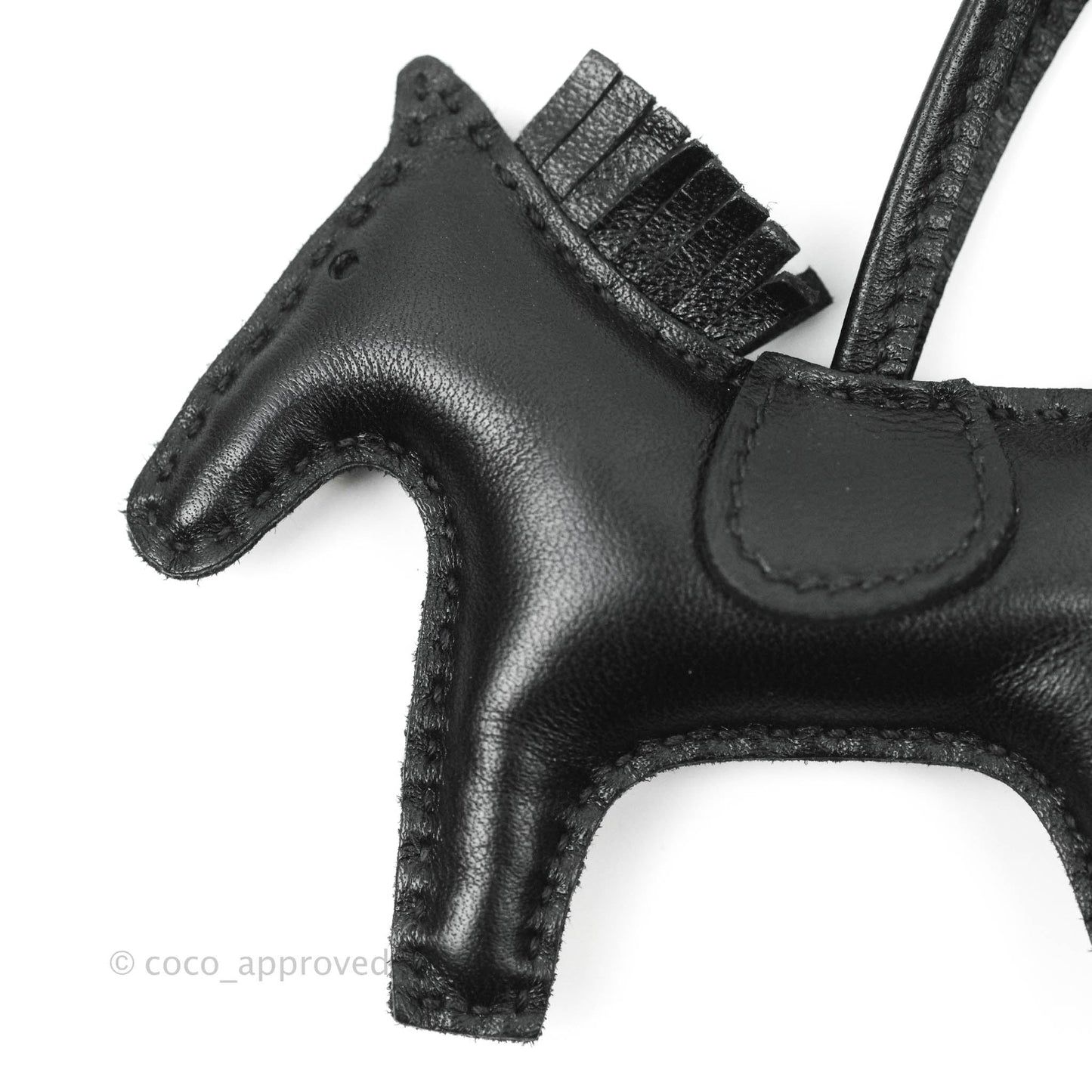 Hermes Rodeo Bag Charm Black PM