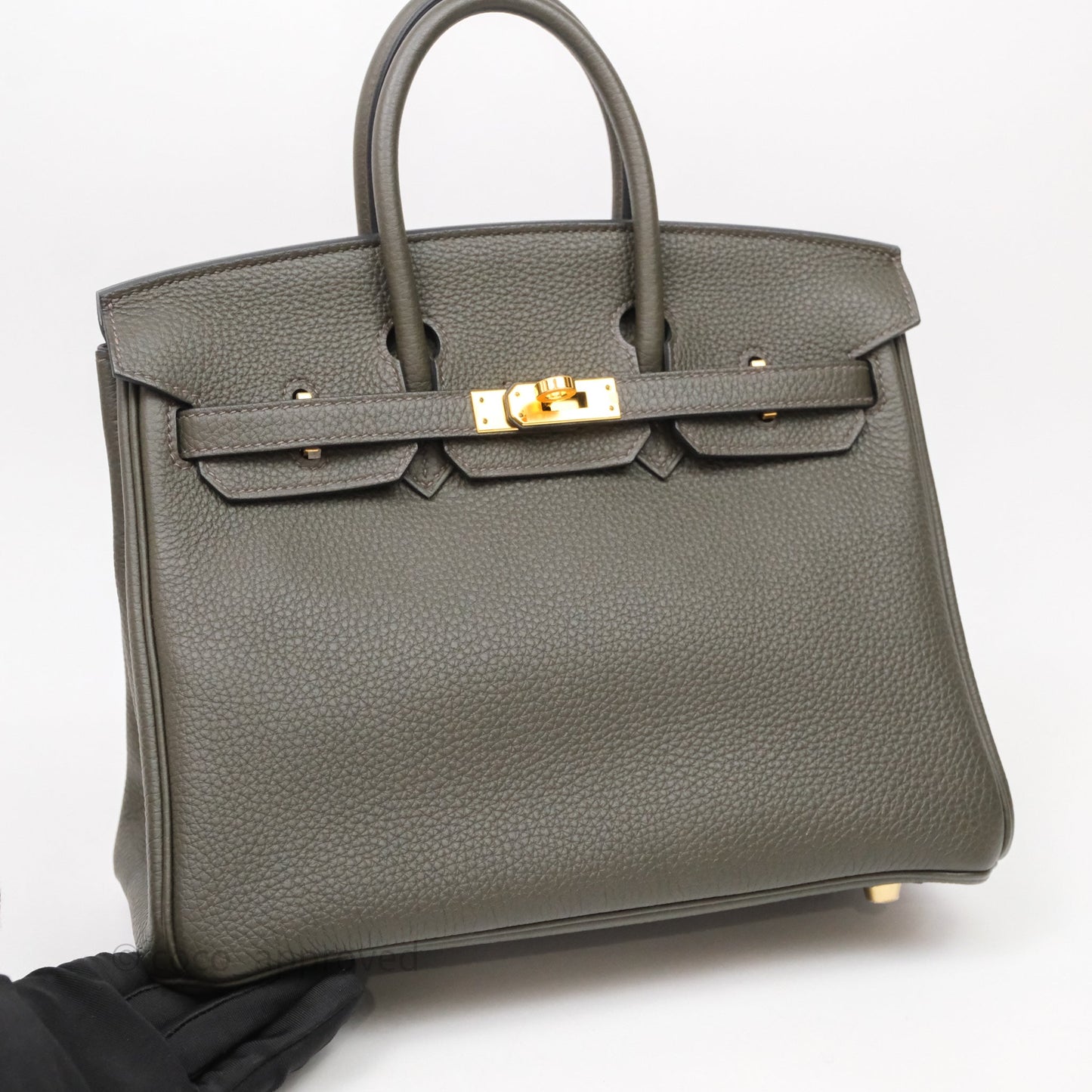 Hermès Birkin 25 Vert De Gris Togo Gold Hardware