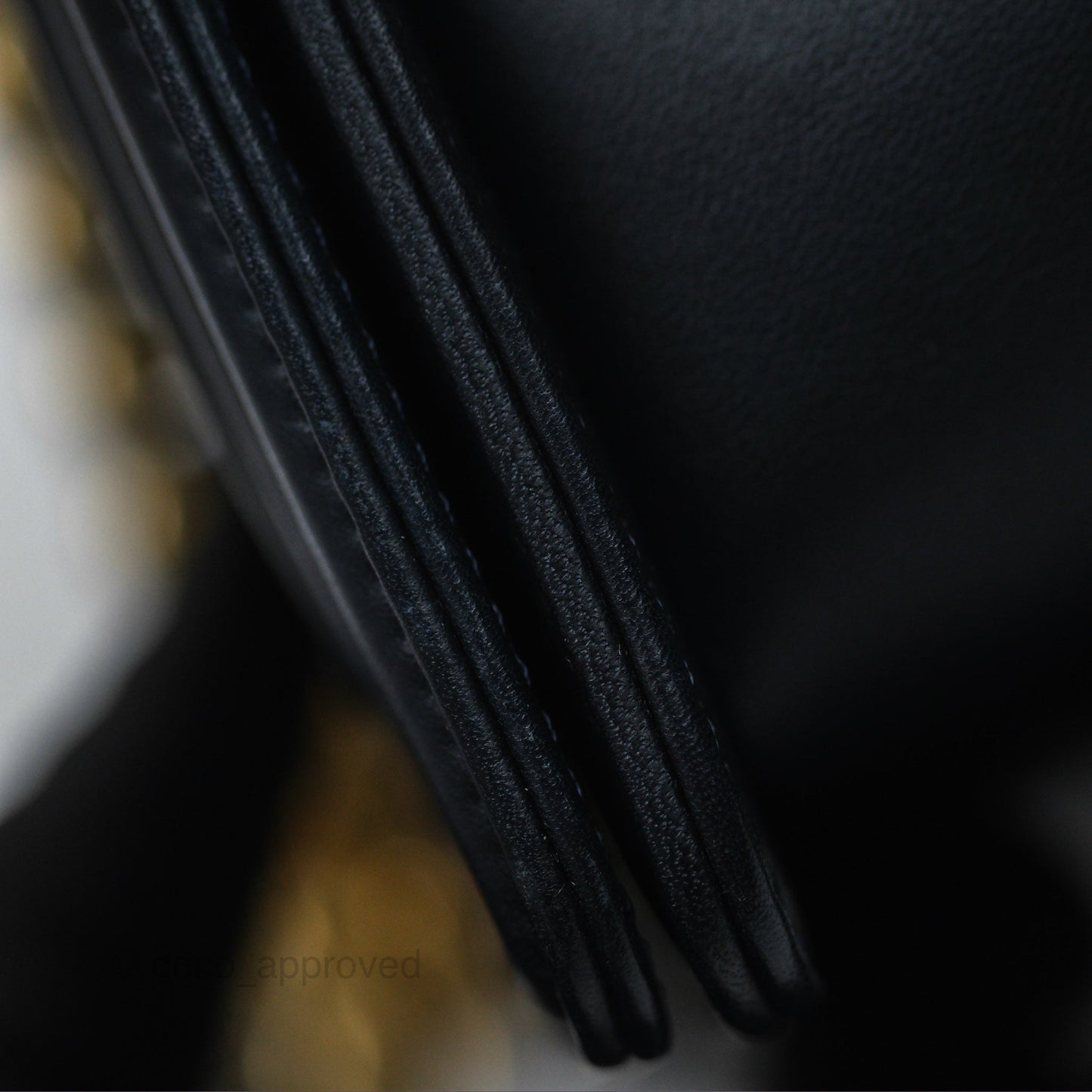 Chanel Medium Boy Chevron Navy Caviar/ Calfskin/ Suede Aged Gold Hardware