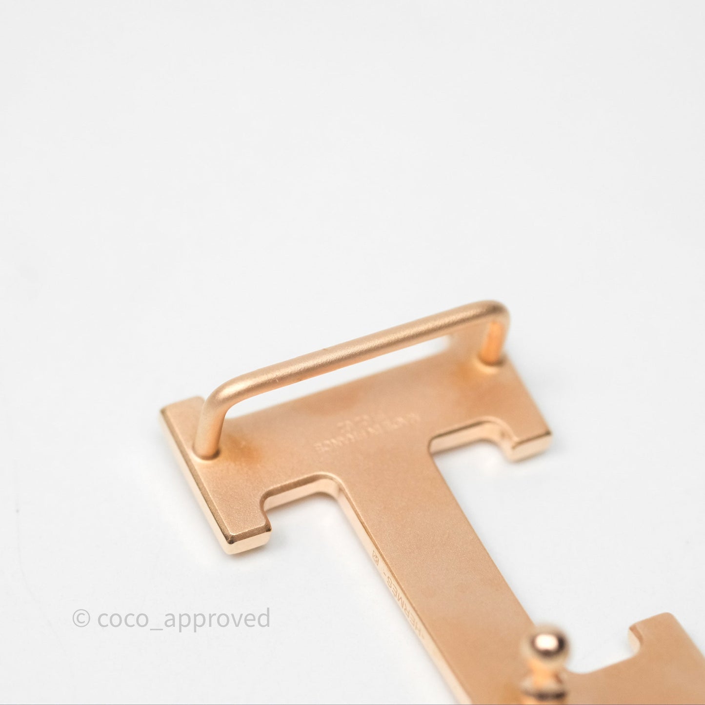 Hermès H Belt Buckle & Reversible Strap Noir/Gold Rose Gold Hardware
