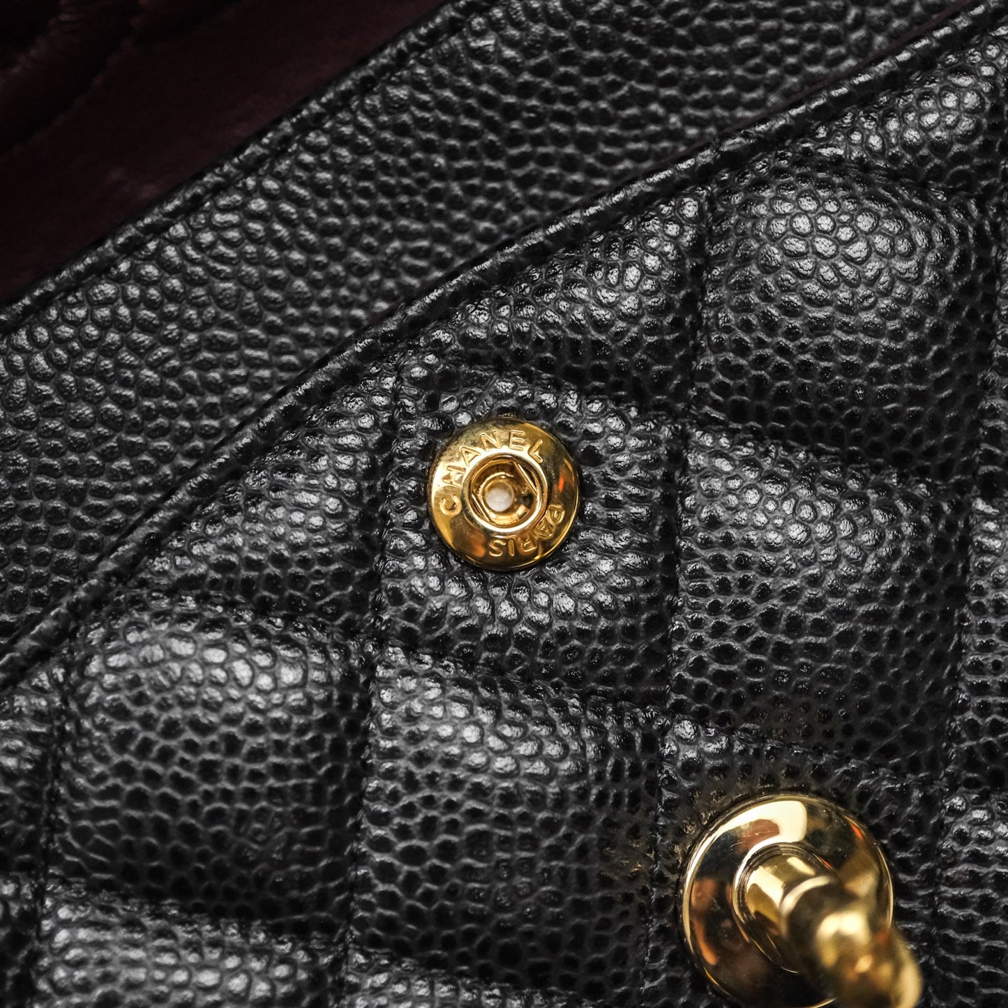 Chanel Small Classic Flap Quilted Black Caviar Gold Hardware
