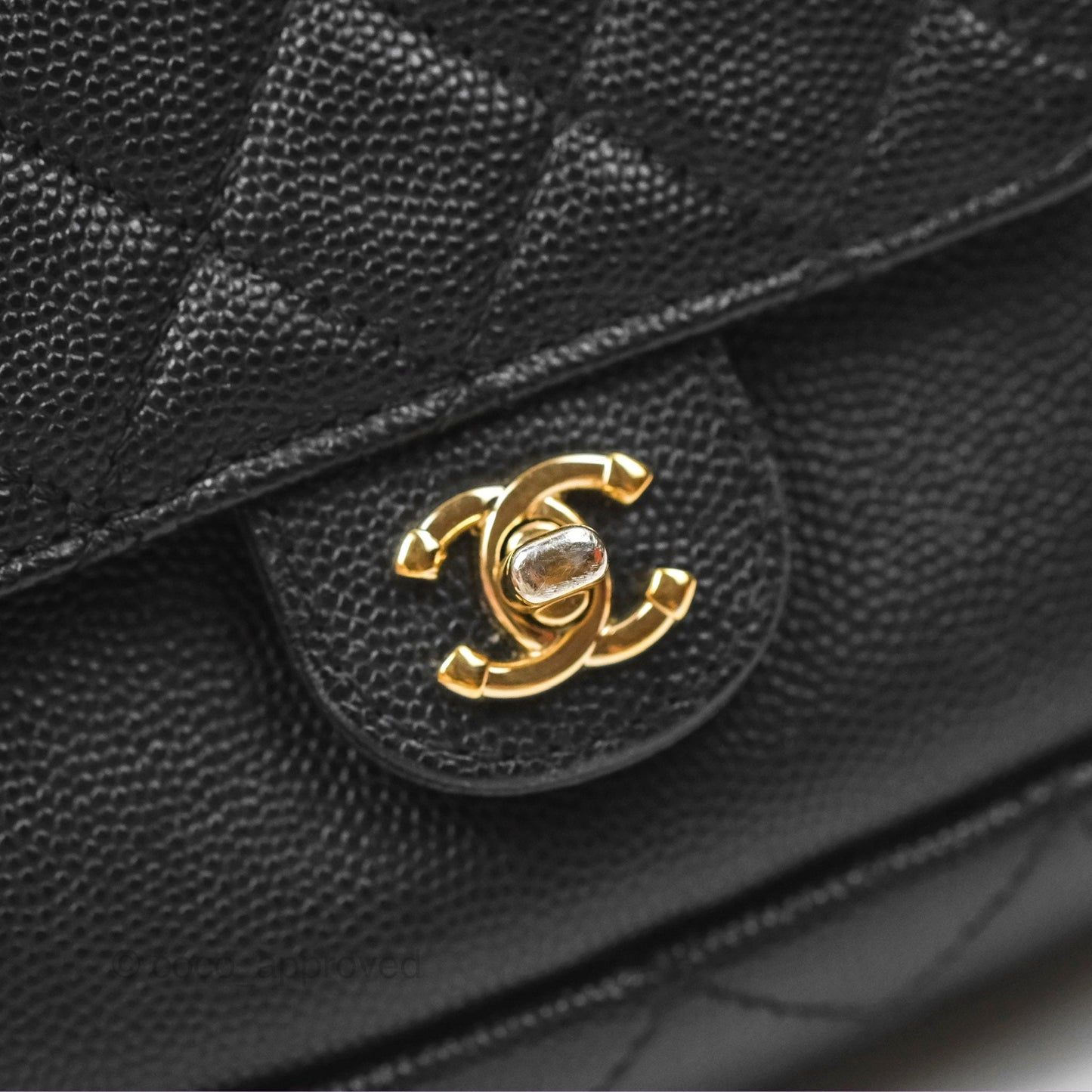 Chanel CC Day Camera Bag Black Caviar Gold Hardware