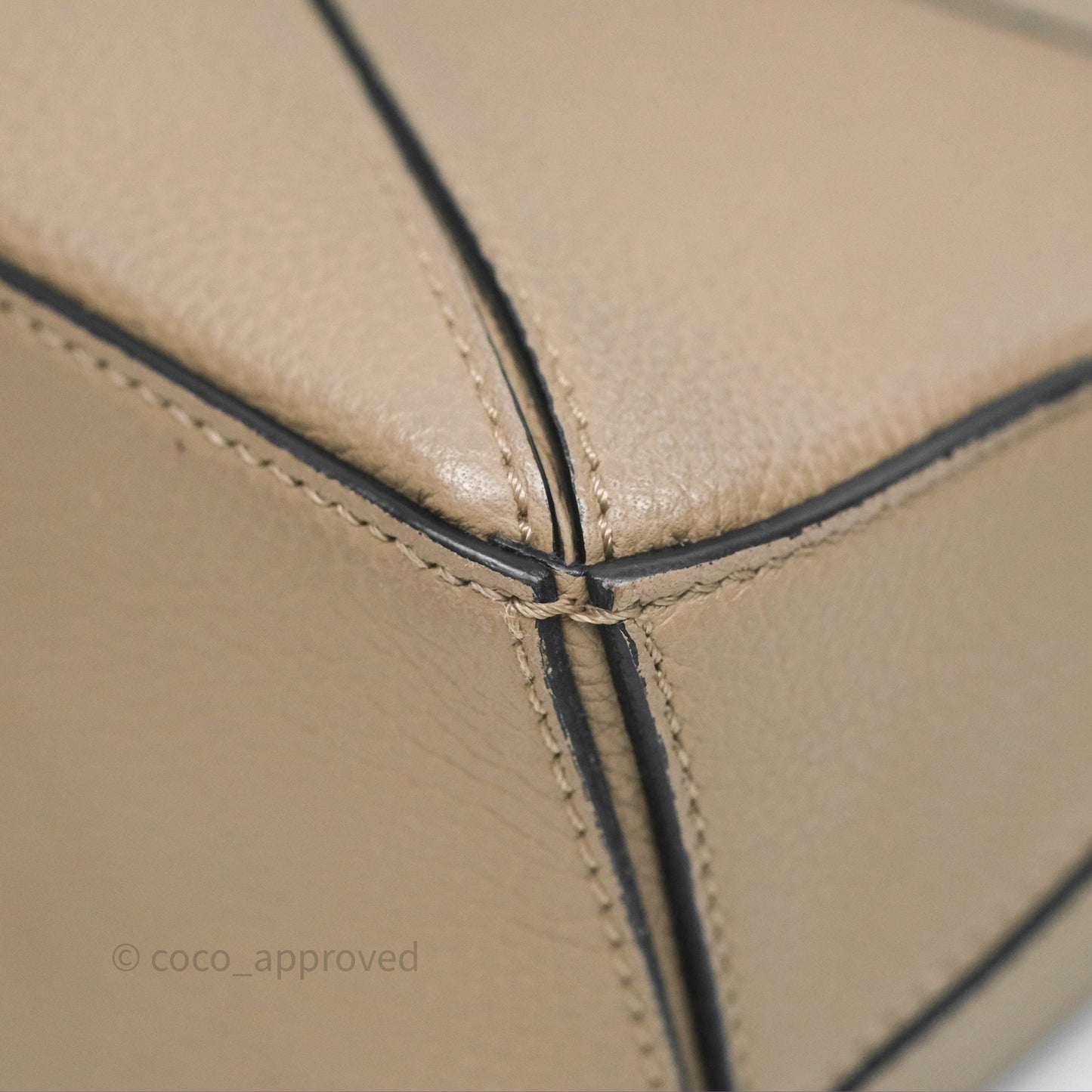 Loewe Mini Puzzle Bag Beige Calfskin