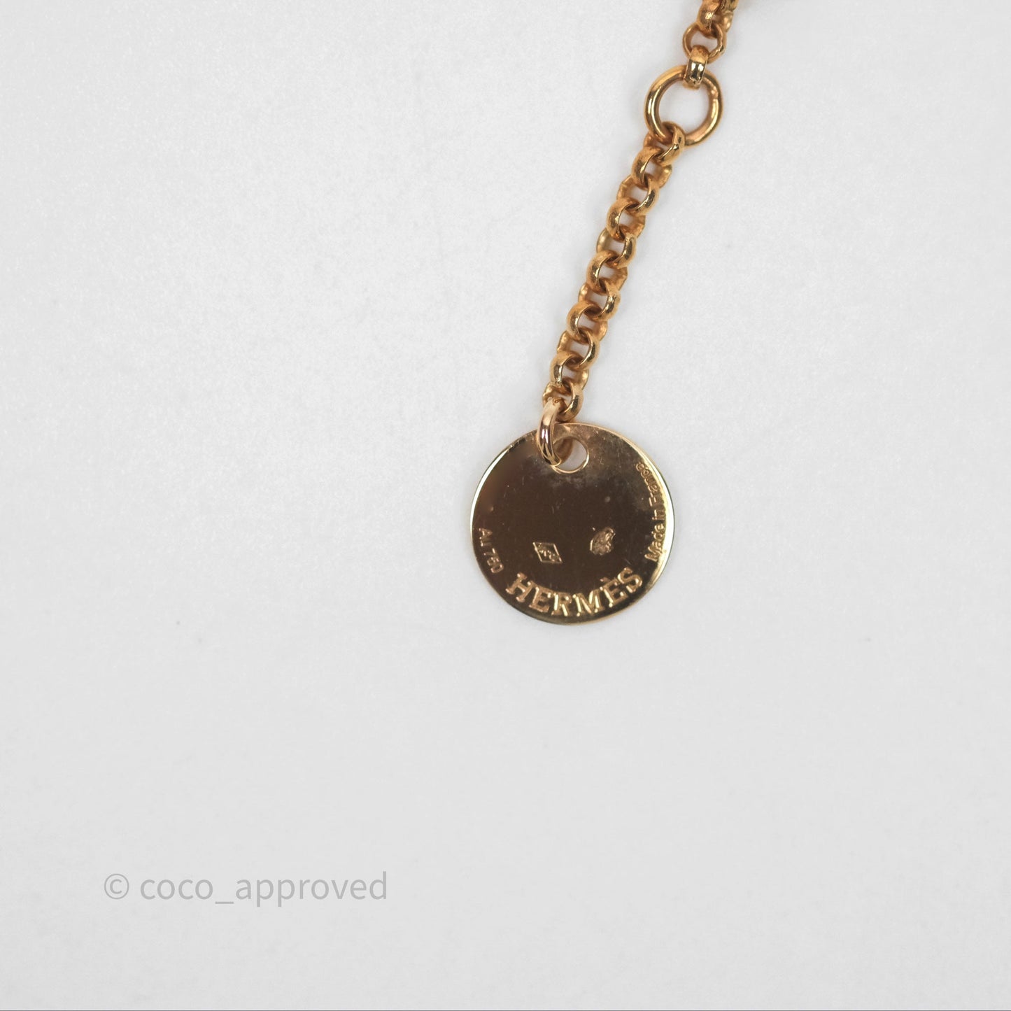 Hermès Kelly Clochette Necklace Small Model Rose Gold
