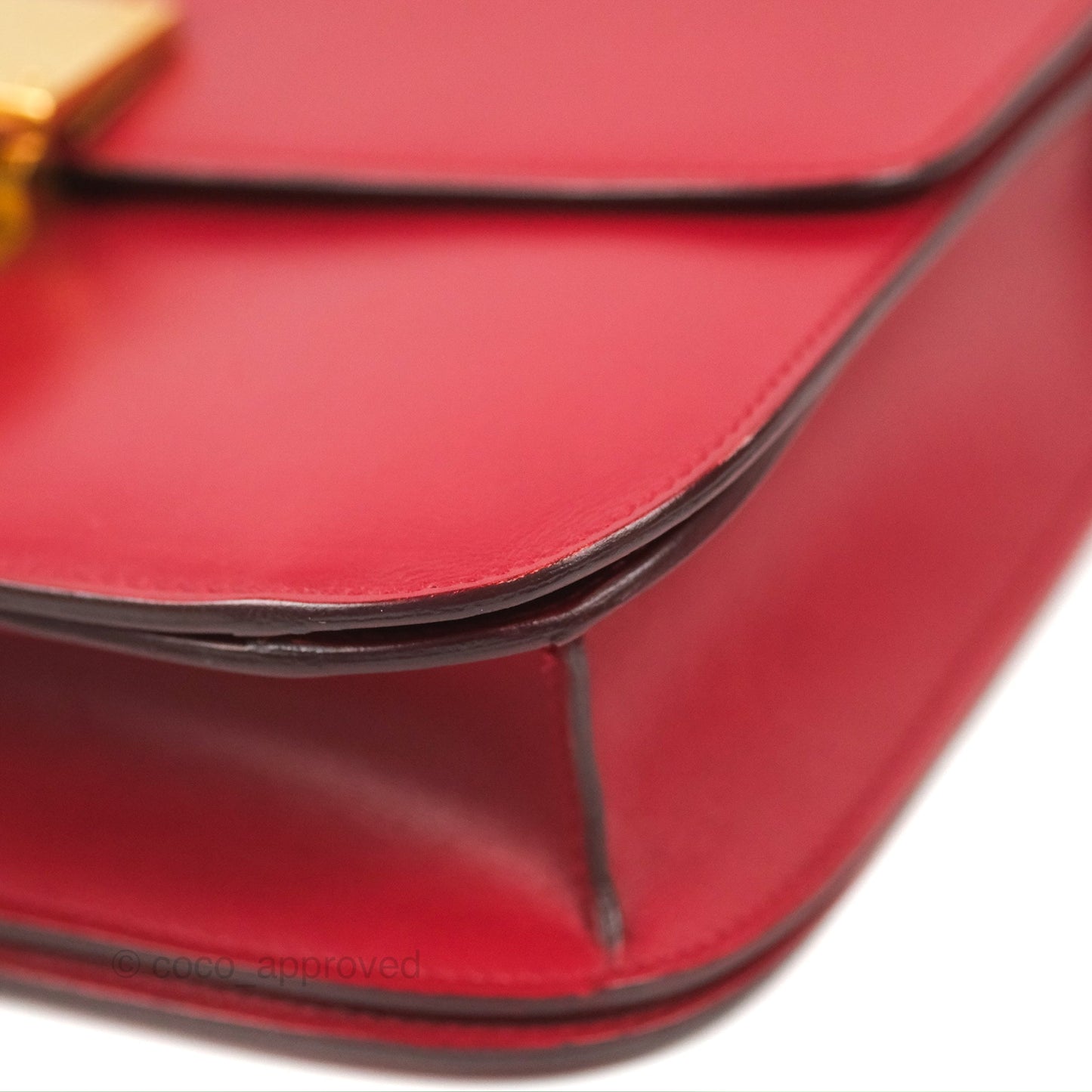 Celine Medium Classic Box Flap Red Calfskin