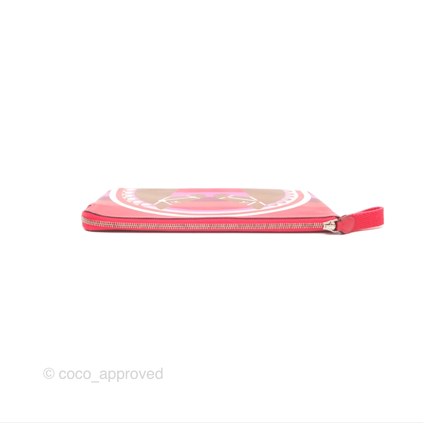 Hermès Carre Pocket Long Pouch Swift Rouge De Cœur / Alezan / Rouge De Cœur