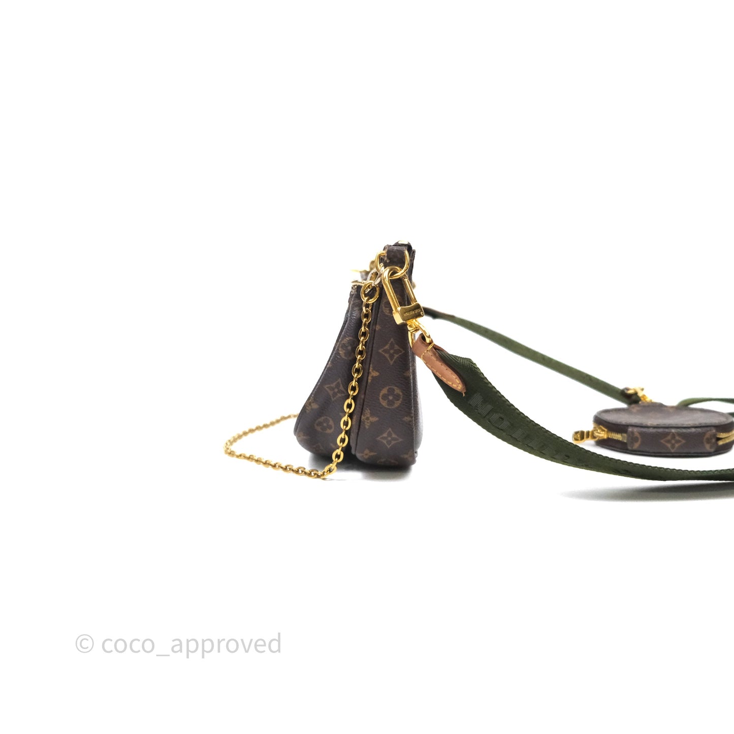 Louis Vuitton Multi Pochette Accessories Khaki Monogram Canvas