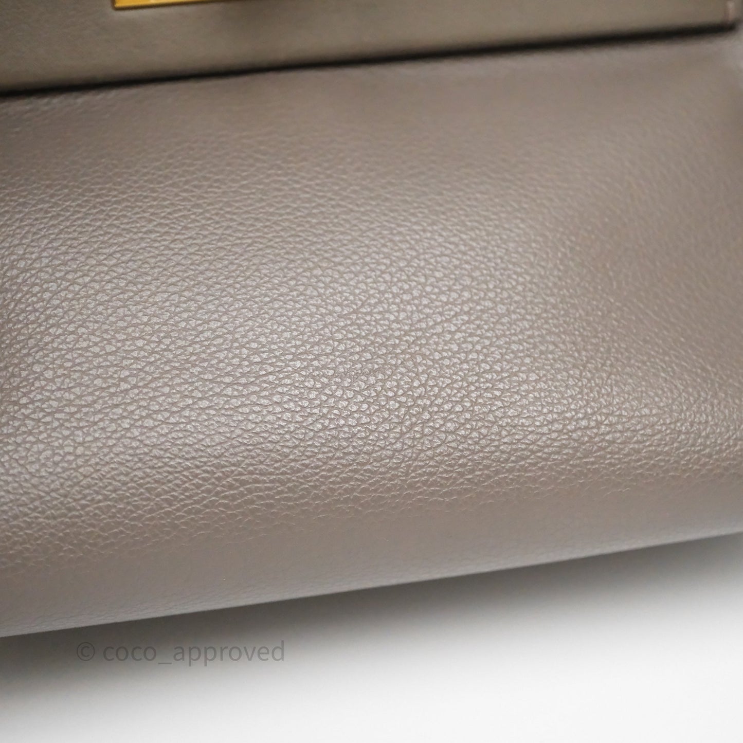 Hermès 24/24 21 Mini Gris Etain 8F Evercolor/ Swift Gold Hardware