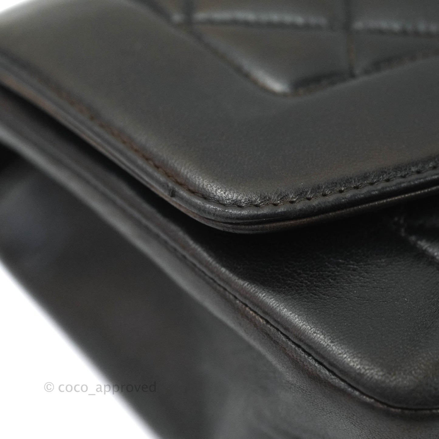 Chanel Black Quilted Lambskin Small Vintage Classic Diana Flap Bag