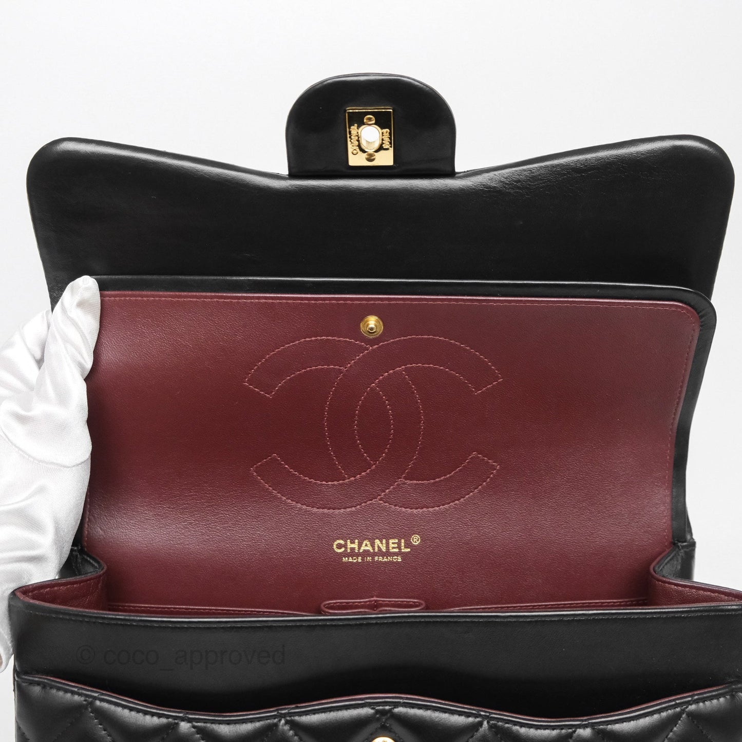 Chanel Jumbo Double Flap Black Lambskin Gold Hardware⁣⁣