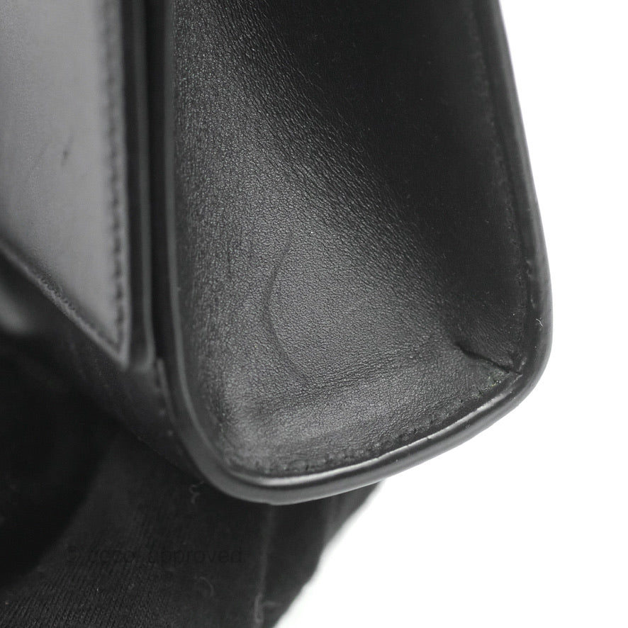 Saint Laurent Medium Kate Tassel Chain Bag Black Smooth Calfskin Silver Hardware