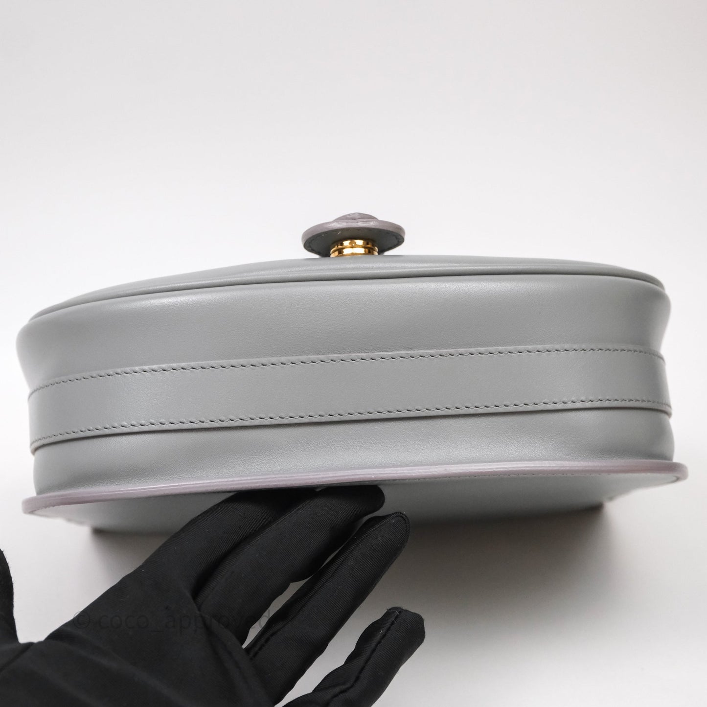 Christian Dior Medium Bobby Flap Grey Box Calfskin