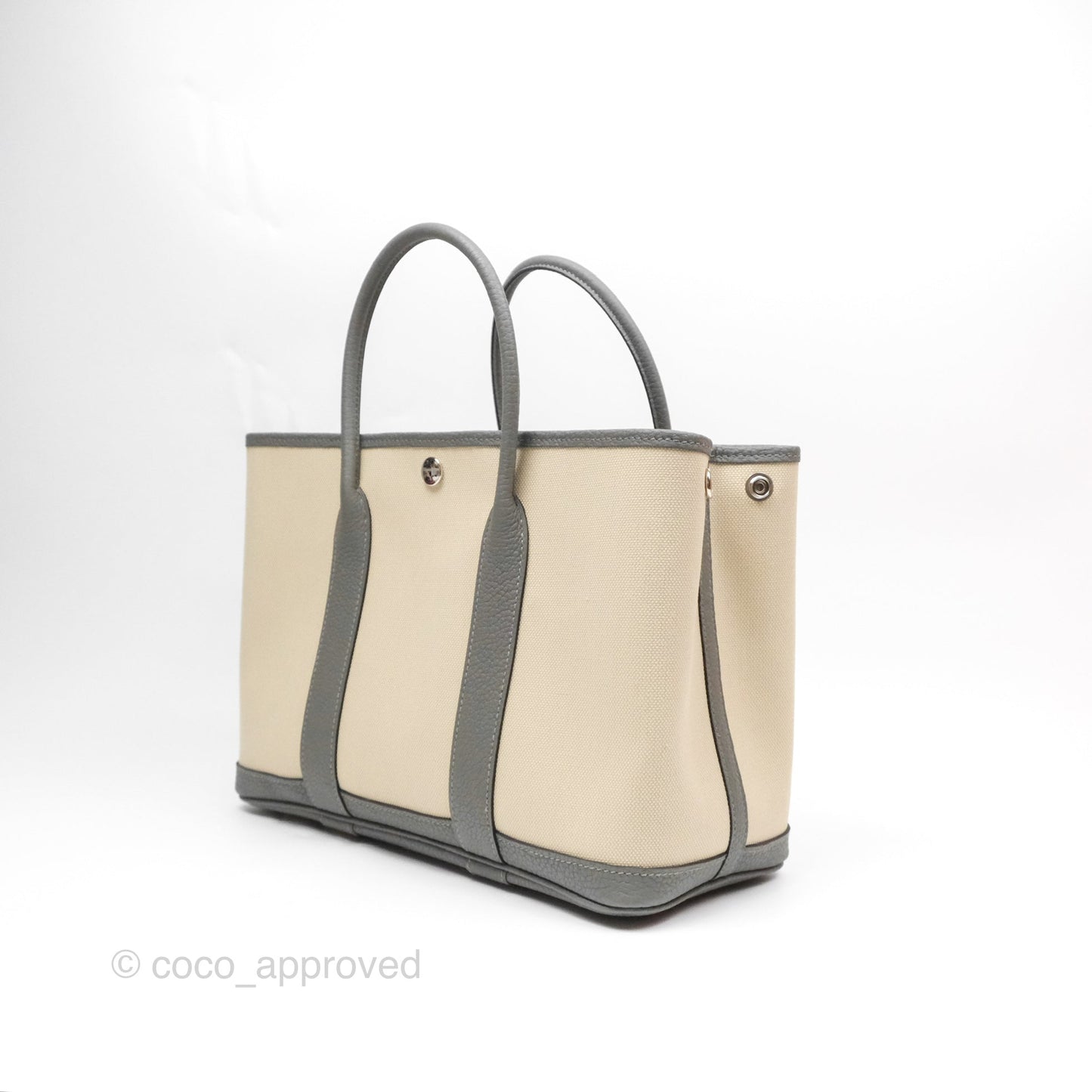 Hermès Garden Party 30 Toile Negonda Beton 8L/ Gris Meyer 0L