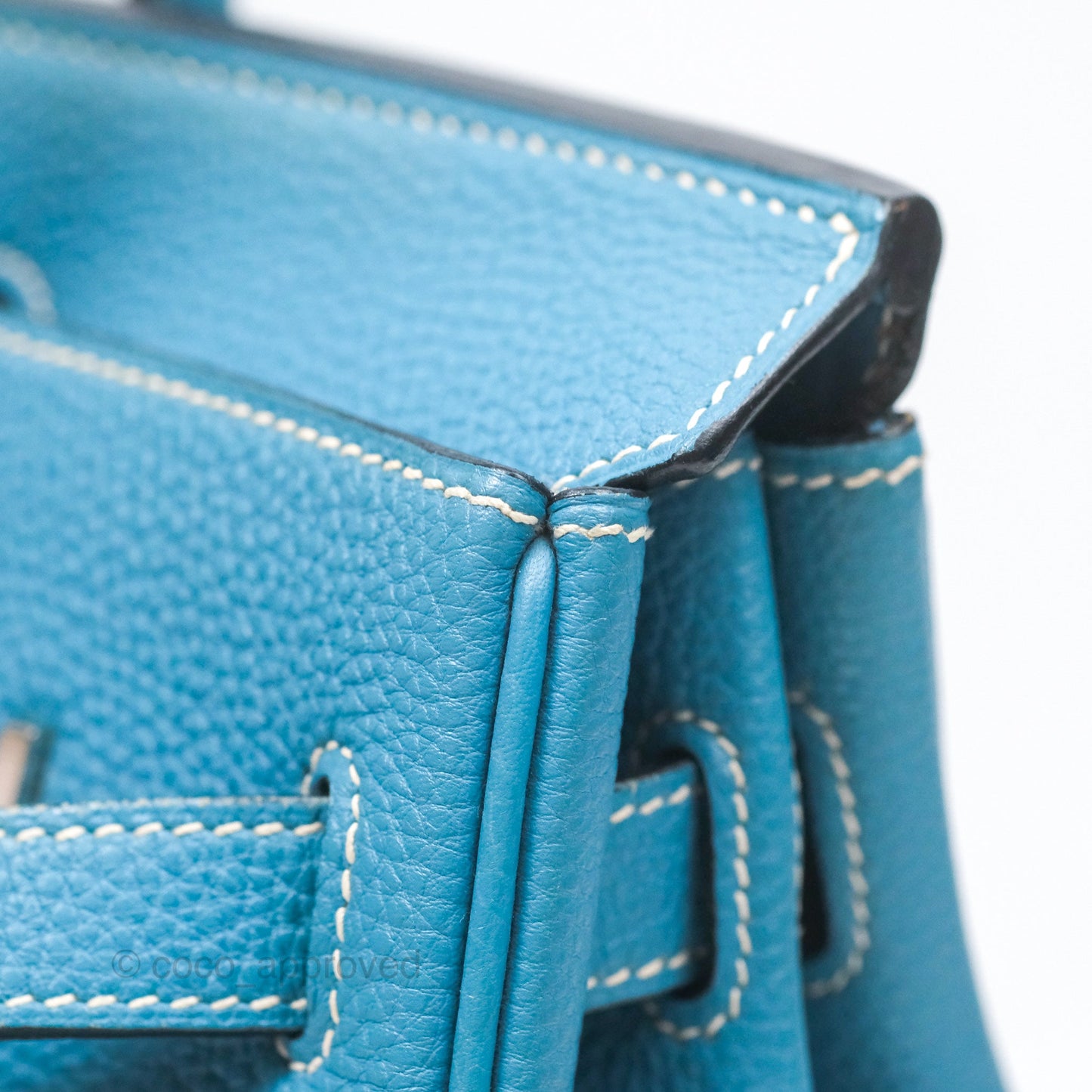 Hermès Birkin 30 Blue Jean Togo Palladium Hardware