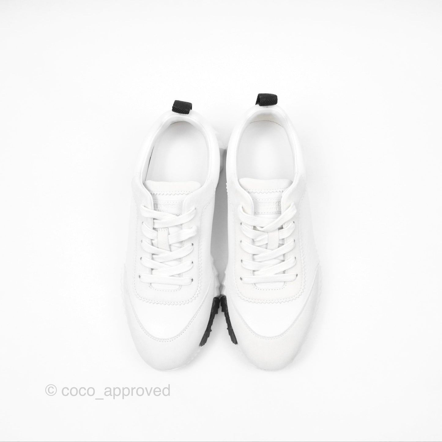 Hermès Femme Bouncing Sneaker Blanc White/Black Size 37.5