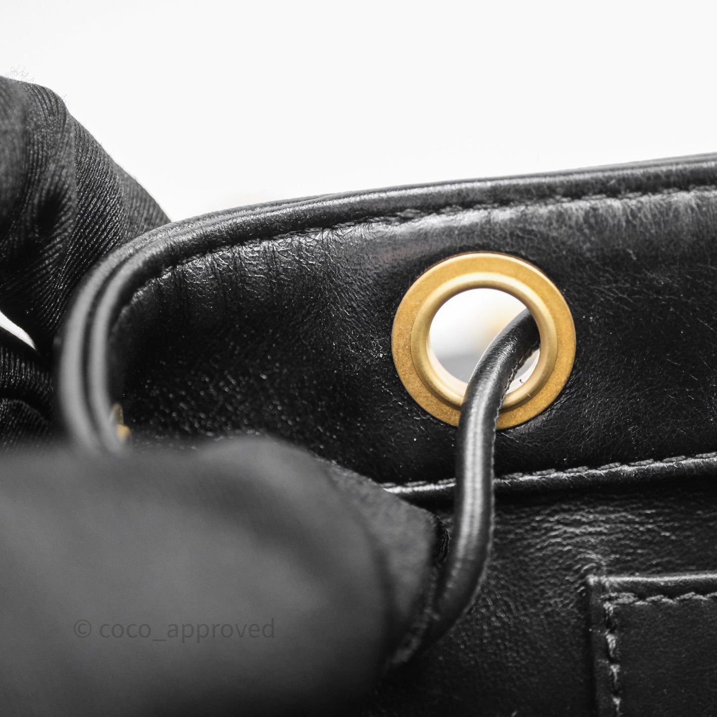 Chanel Duma Backpack Black Tweed Aged Gold Hardware