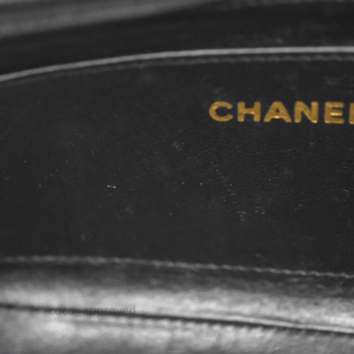 Chanel Small Vintage Quilted Classic Diana Flap Bag Black Caviar 24K Gold Hardware